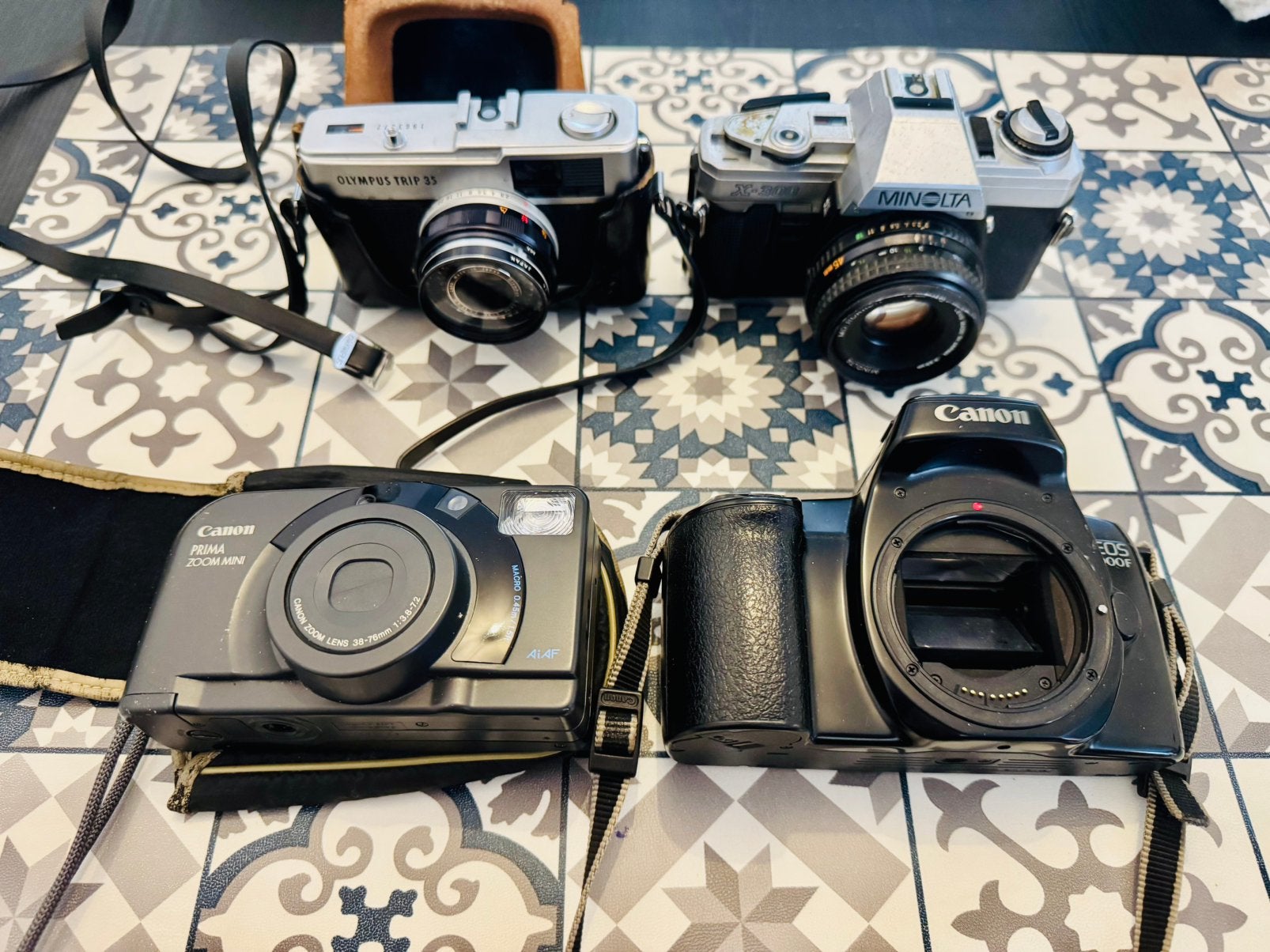 Vintage camera's voor liefhebber/verzamelaar Olympus, minolt, Ophalen, Niet werkend, Compact, Minolta