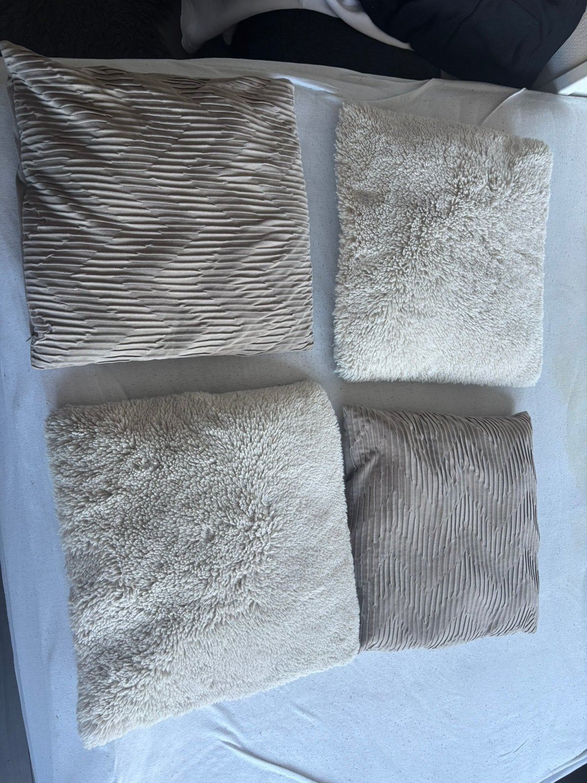sierkussens, Ophalen of Verzenden, Zo goed als nieuw, Beige, Vierkant