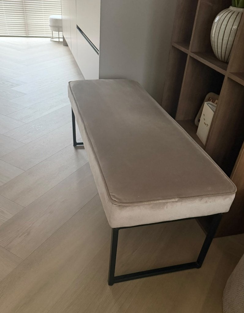 Eetkamerbankje Pien (velvet), Ophalen, Overige materialen, 125 cm of meer, Zo goed als nieuw