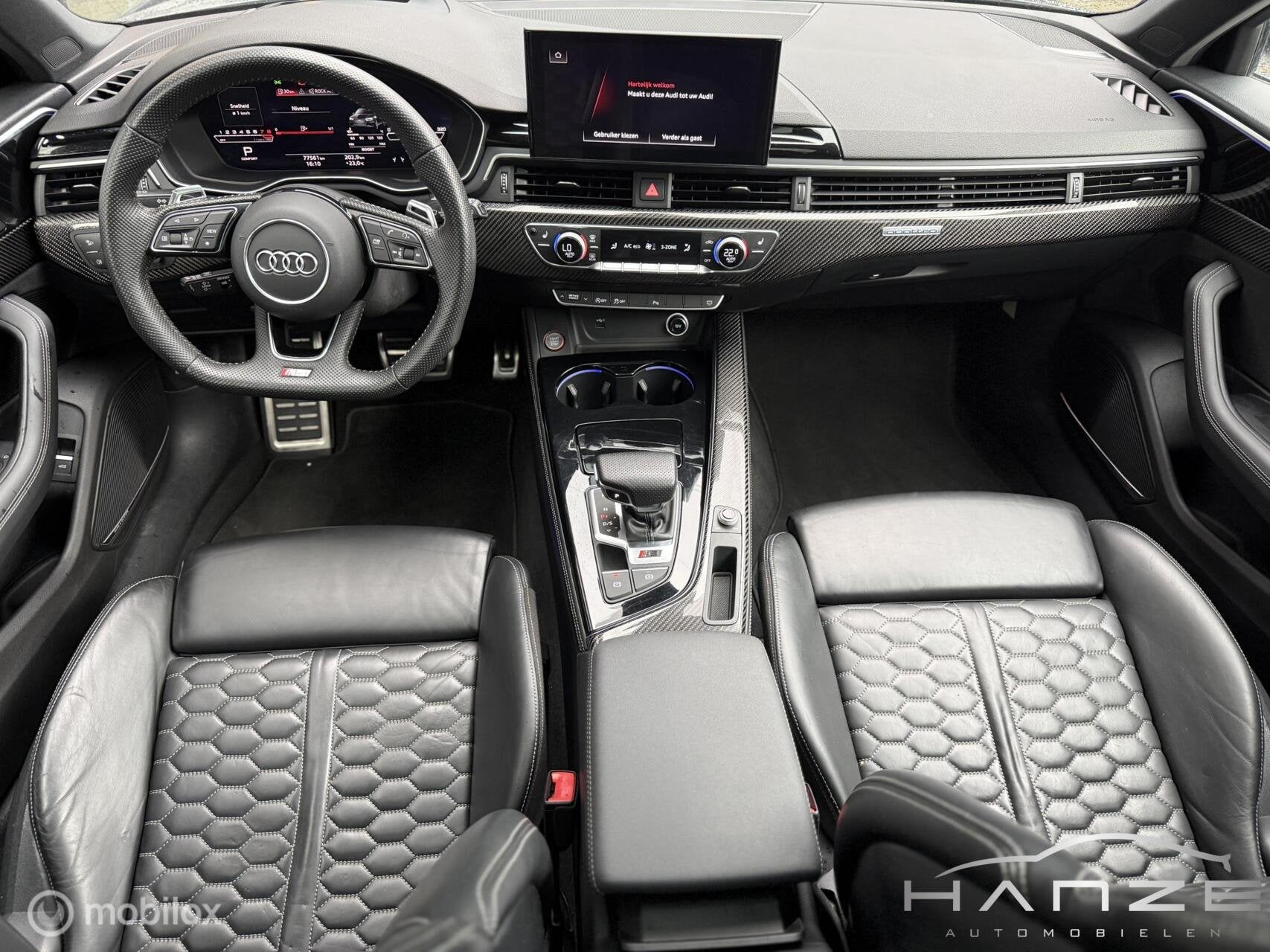 Audi RS4 Avant Quattro|Pano|Matrix|HUD|B&O|Massage|Memory|, Auto's, Automaat, Verwarmde buitenspiegels, Gebruikt, Leder