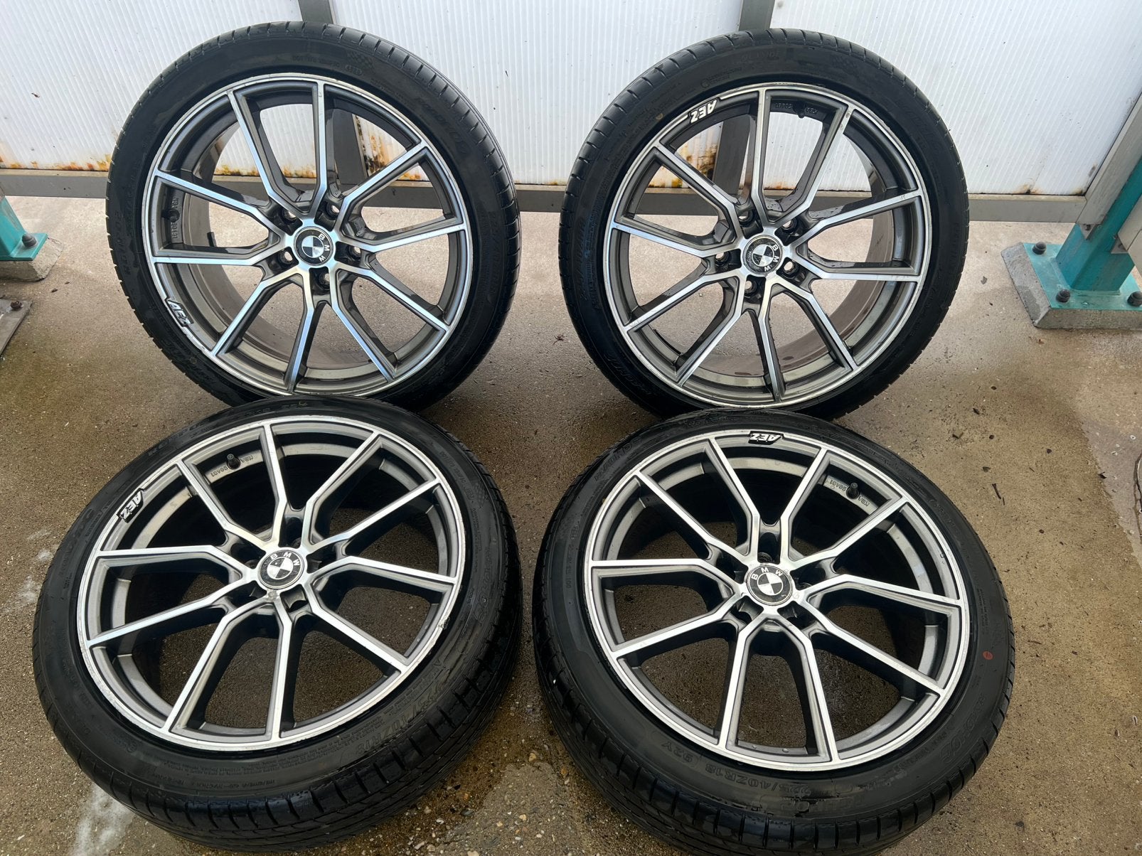 Aez 18 inch bmw zomerset ZGAN banden!, Ophalen, 18 inch, Velg(en), Nieuw