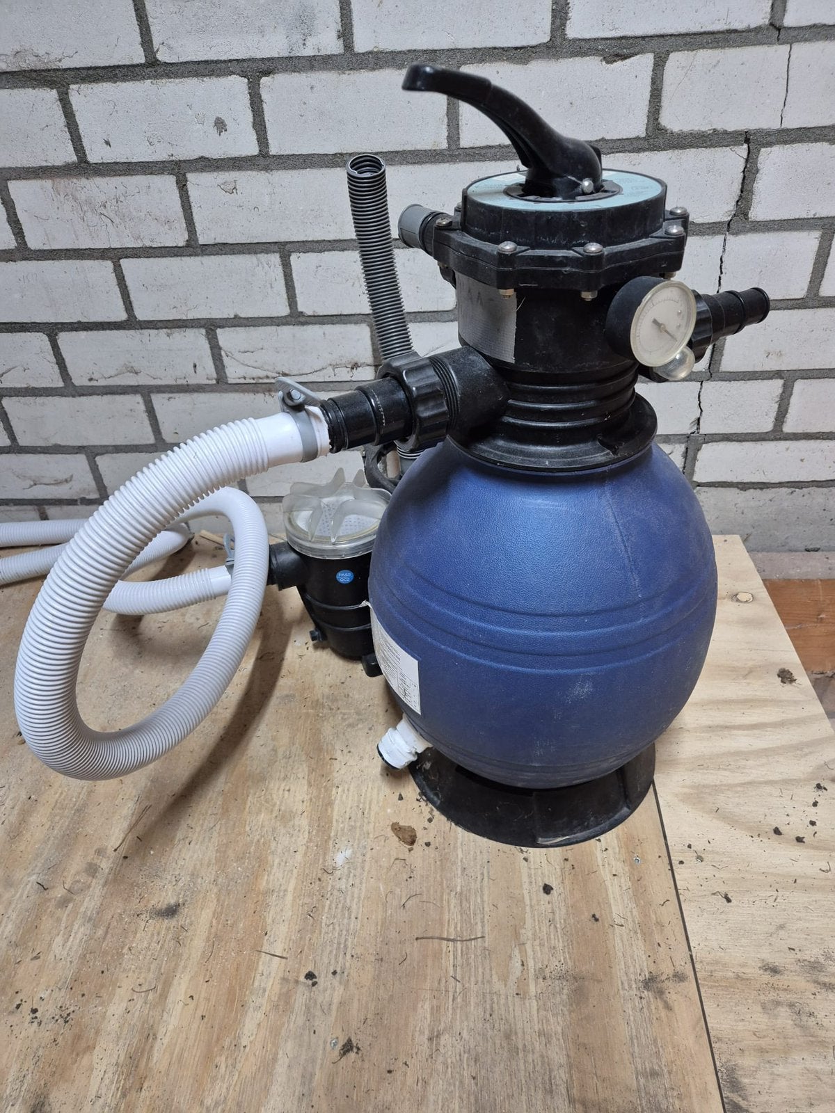 Waterpomp zwembad (zandfilter), Ophalen, Gebruikt