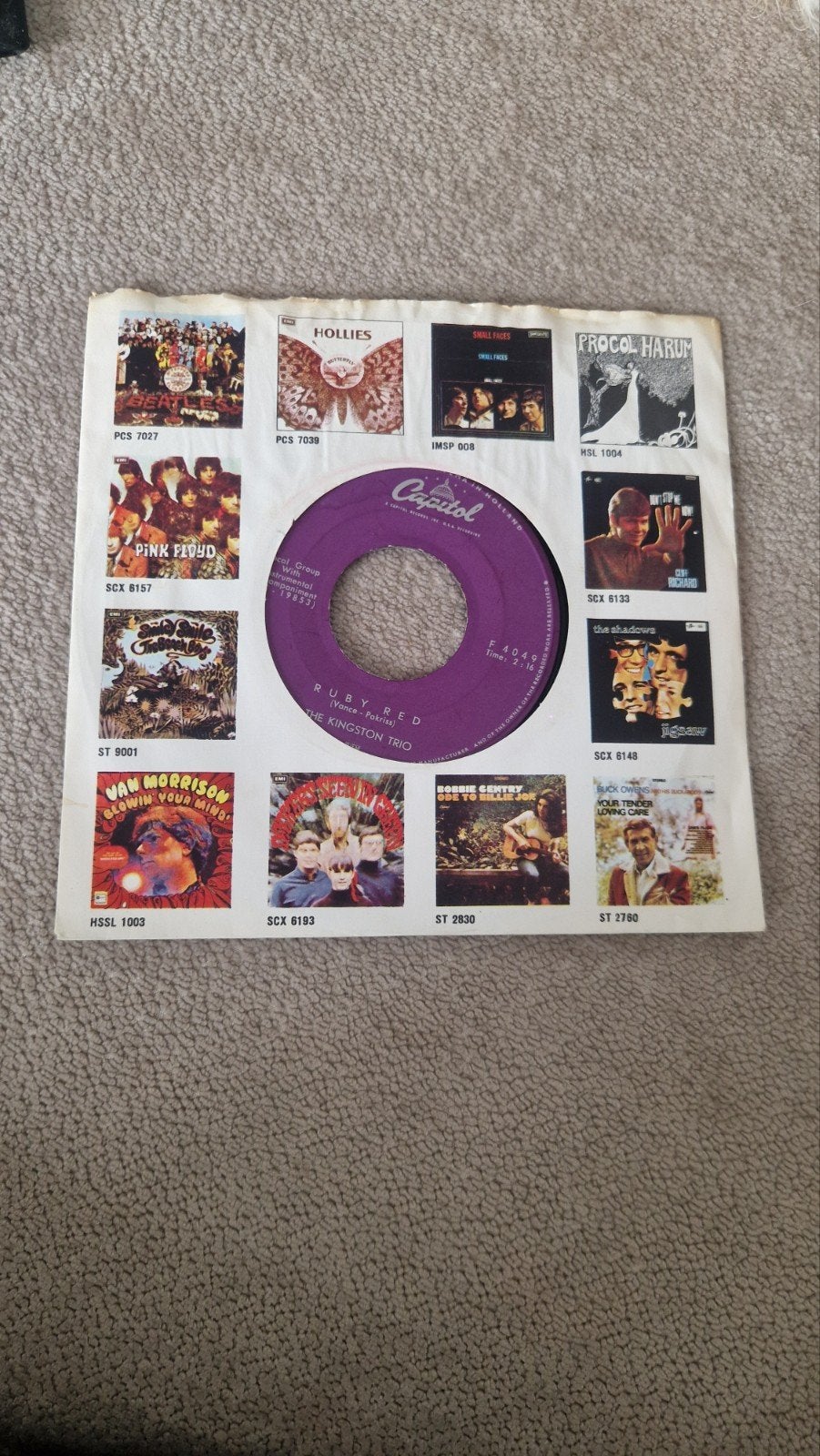 The Kingston Trio - Tom Dooley / Ruby Red (7 inch vinyl), Gebruikt, 7 inch, Pop, EP