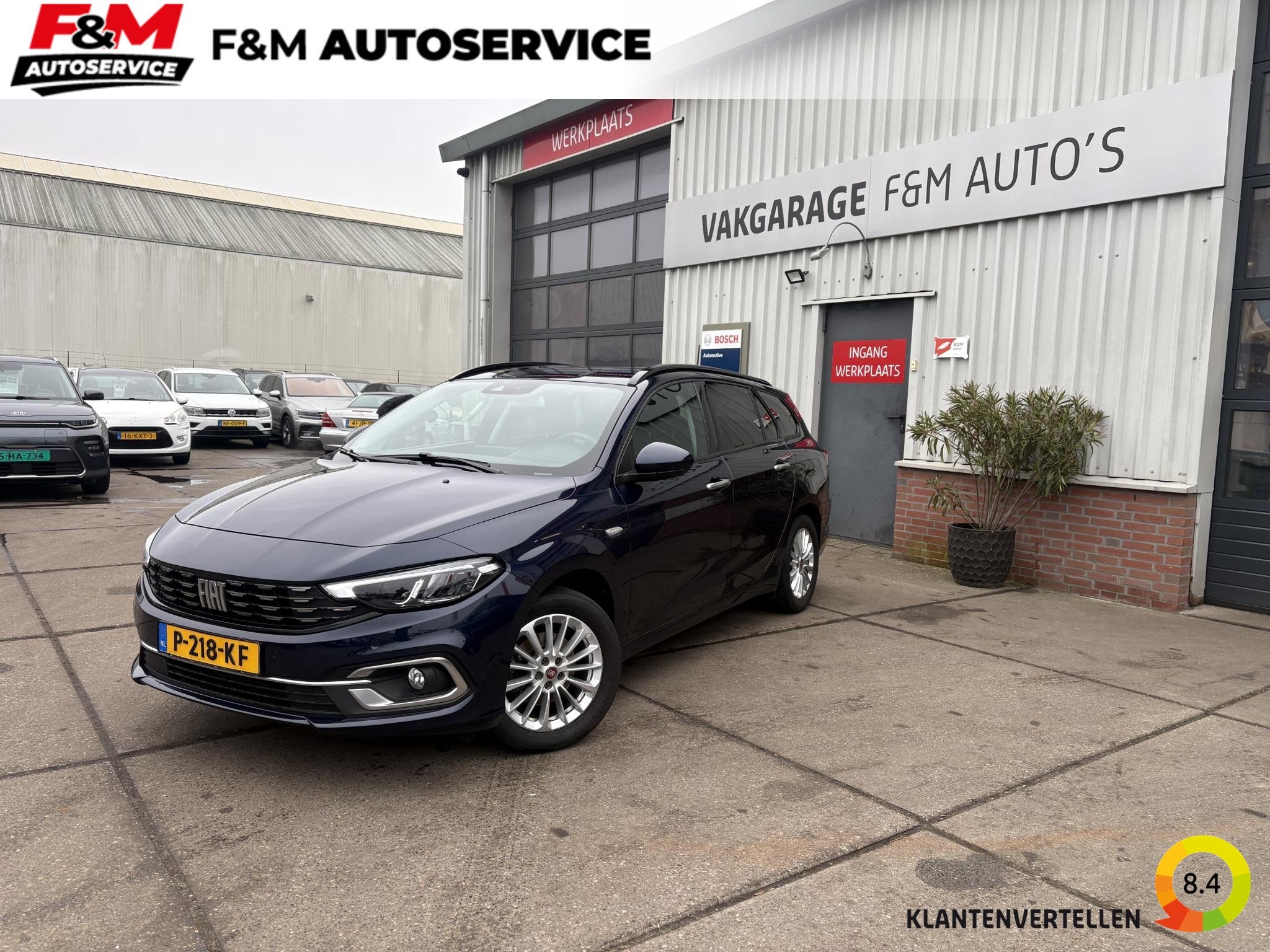 Fiat Tipo Stationwagon 1.0 City Sport Clima, stoelverwarming, Auto's, Voorwielaandrijving, Gebruikt, Euro 6, Blauw