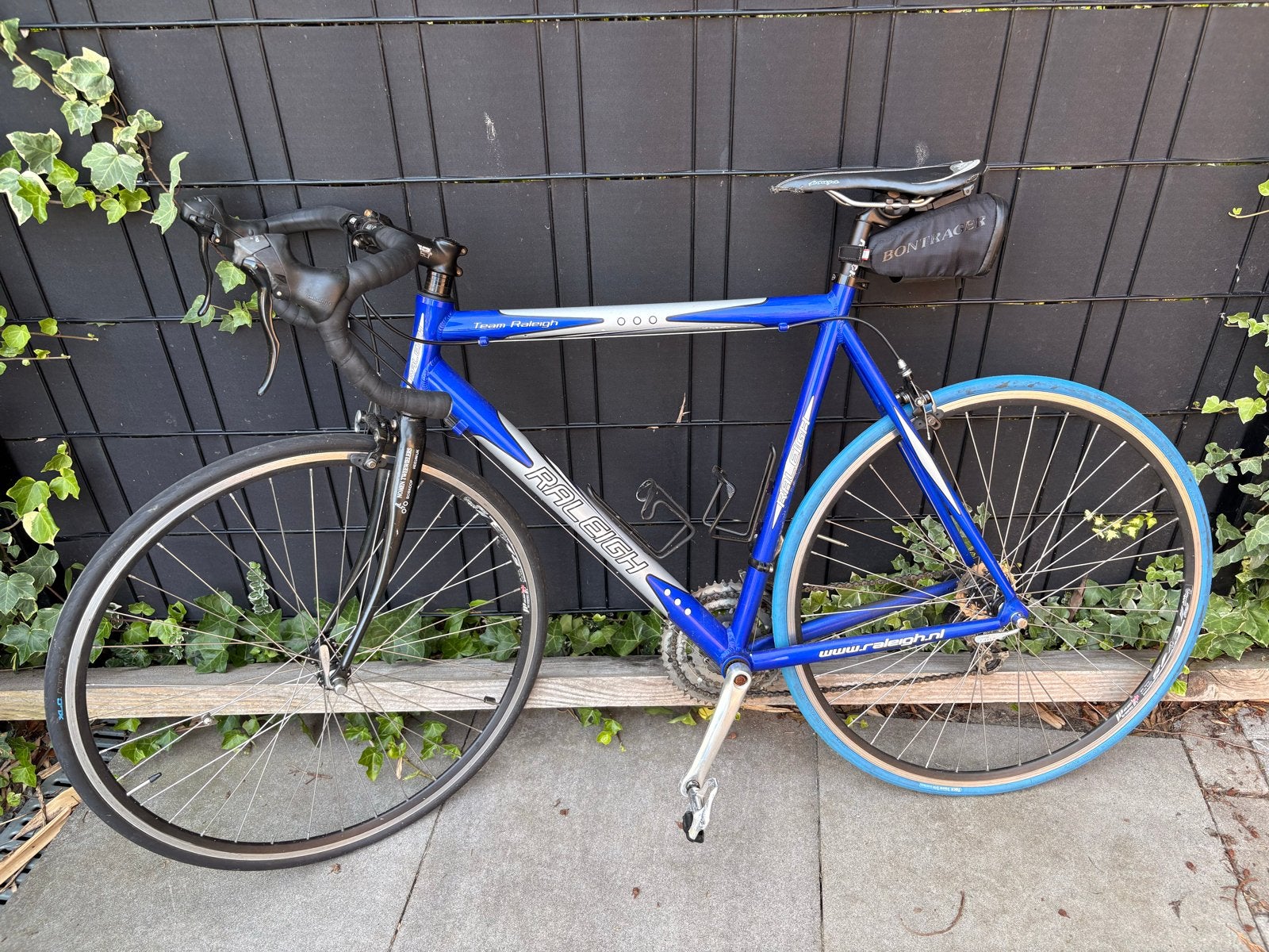 Raleigh Racefiets - Blauw/Zilver - Goede Staat, 28 inch, Gebruikt, Aluminium, Meer dan 20 versnellingen