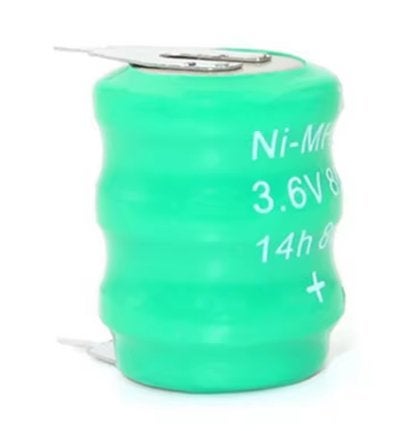 3.6V 80mAh NI-MH BIOS Back-Up Batterij met Pins, Ophalen of Verzenden, EAF Netherlands