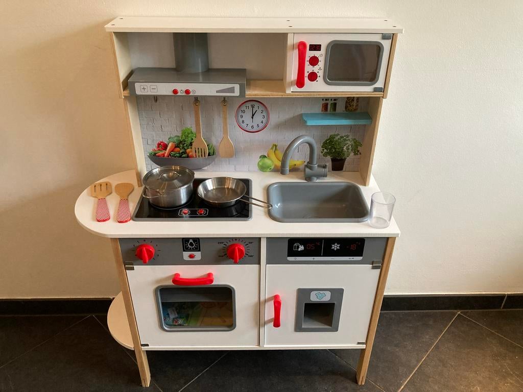 Speelkeuken voor jongens en meisjes, Ophalen, Zo goed als nieuw, Hout, Speelkeuken