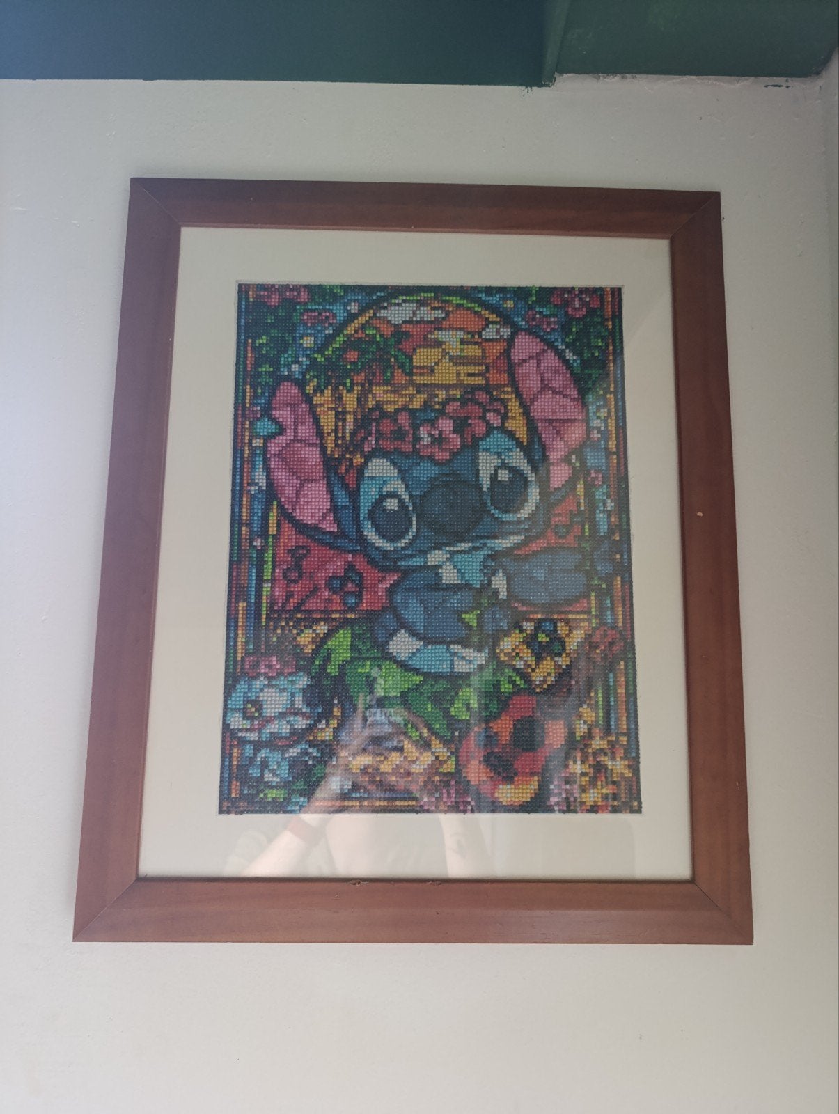 Stitch Diamond painting in grote lijst, Antiek en Kunst, Ophalen