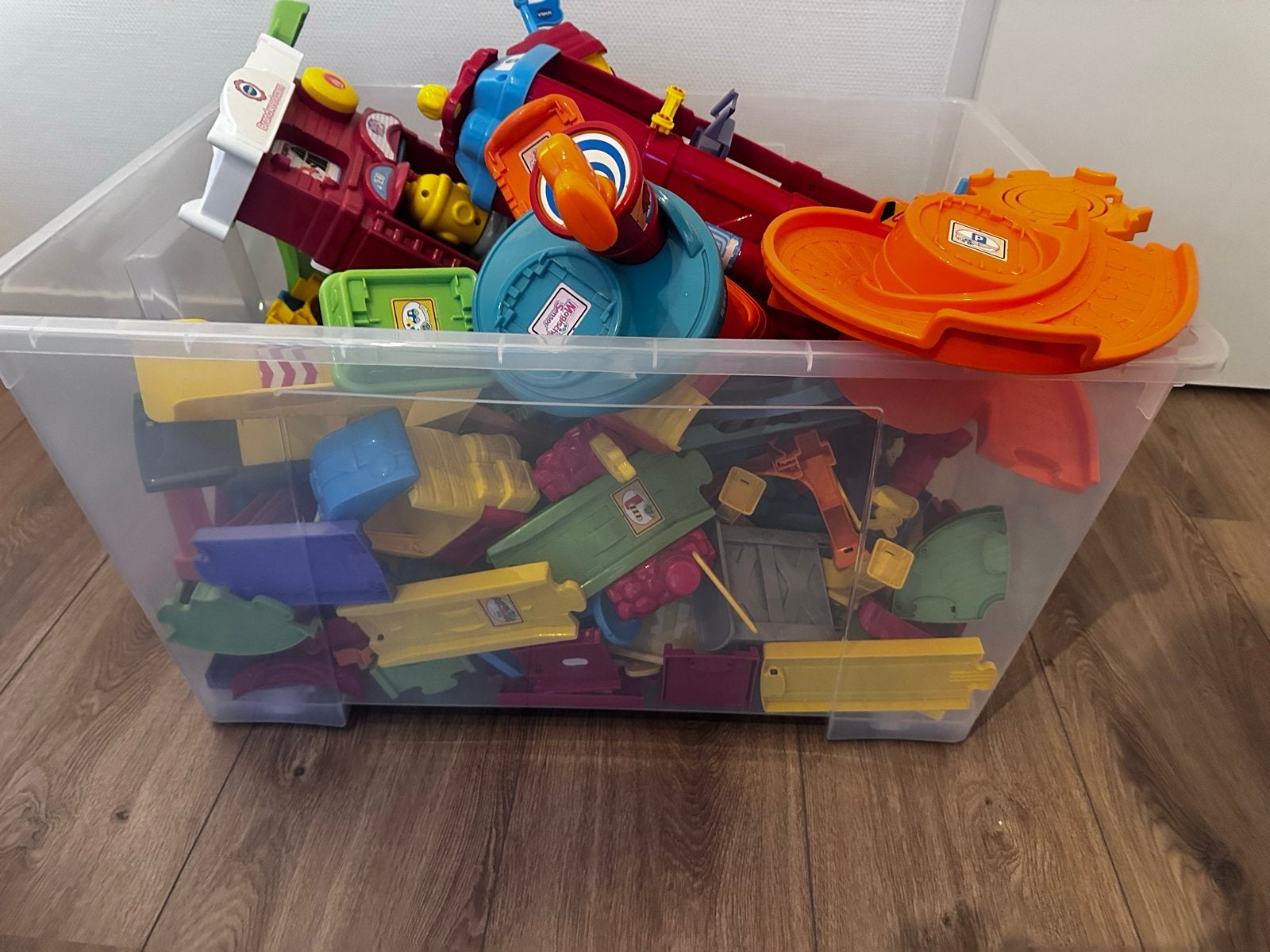 Grote set VTech Toet Toet Auto's met veel banen en auto's, Ophalen, Gebruikt, 6 maanden tot 2 jaar
