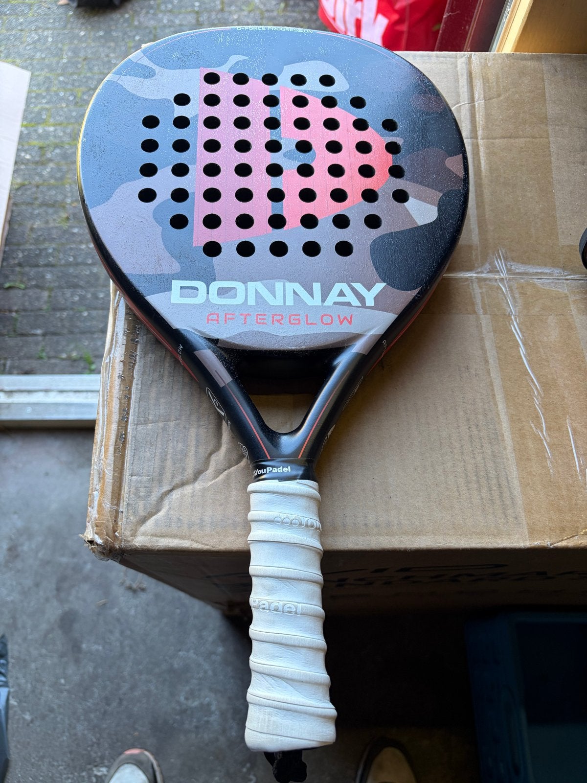 Donnay Afterglow Padelracket met hoes en ballen, Ophalen of Verzenden, Zo goed als nieuw, Padelracket