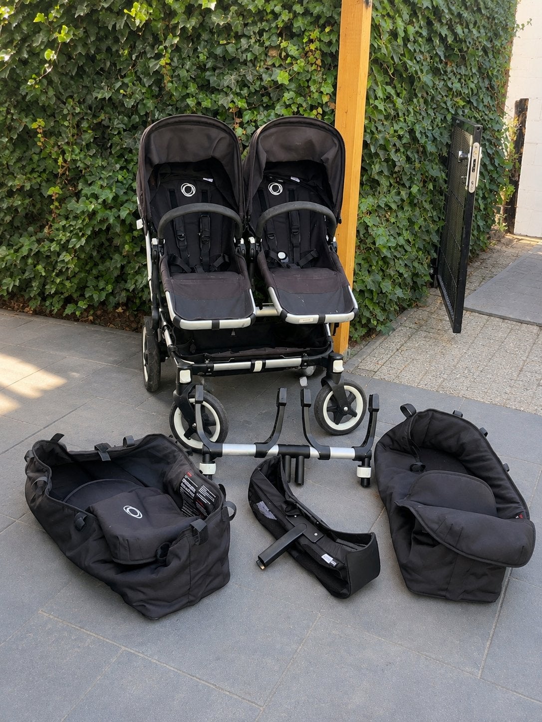 Bugaboo Donkey 3 Duo Kinderwagen met Reiswiegen, Ophalen, Gebruikt, Combiwagen, Duowagen