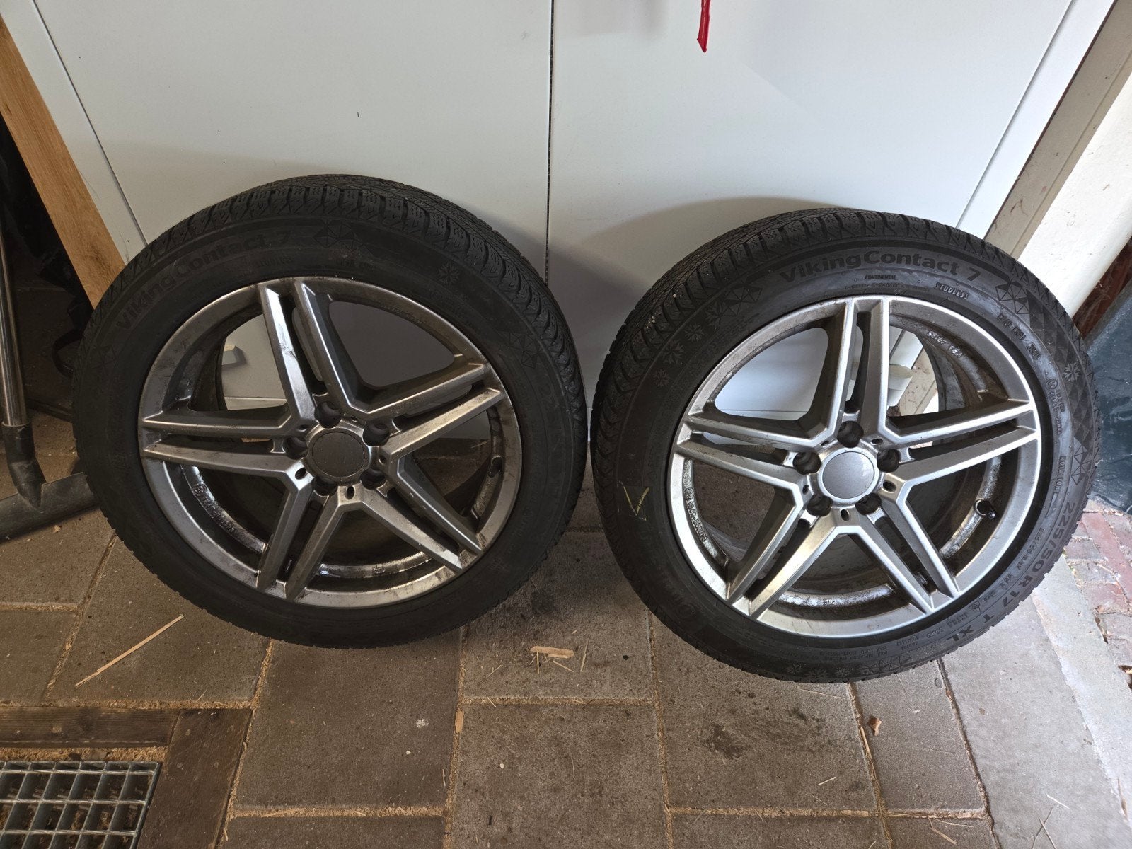 2x 17 inch velgen met winterbanden + losse velg, Auto-onderdelen, Ophalen, Gebruikt, Banden en Velgen, 17 inch