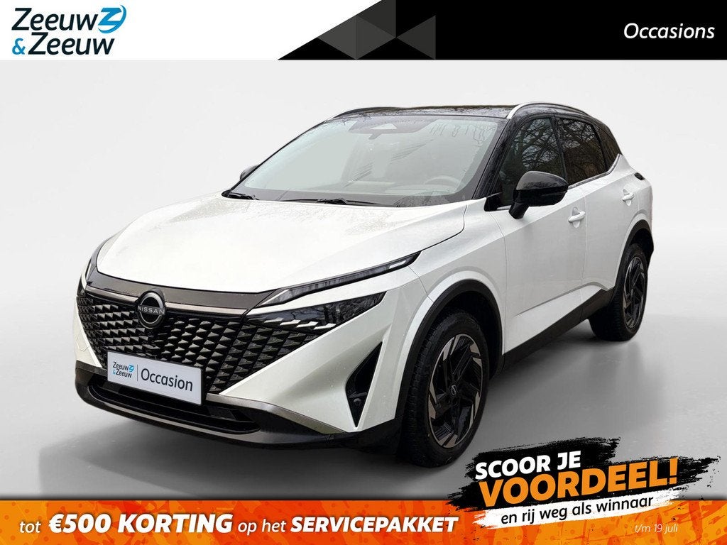 Nissan Qashqai 1.3 MHEV Xtronic N-Connecta Apple Carplay/And, Auto's, Nissan, Bedrijf, Te koop, Qashqai, 360° camera, ABS, Adaptieve lichten