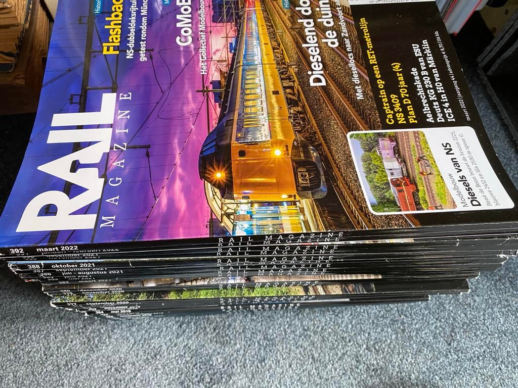 Rail Magazine - Grote stapel voor treinliefhebbers, Ophalen of Verzenden