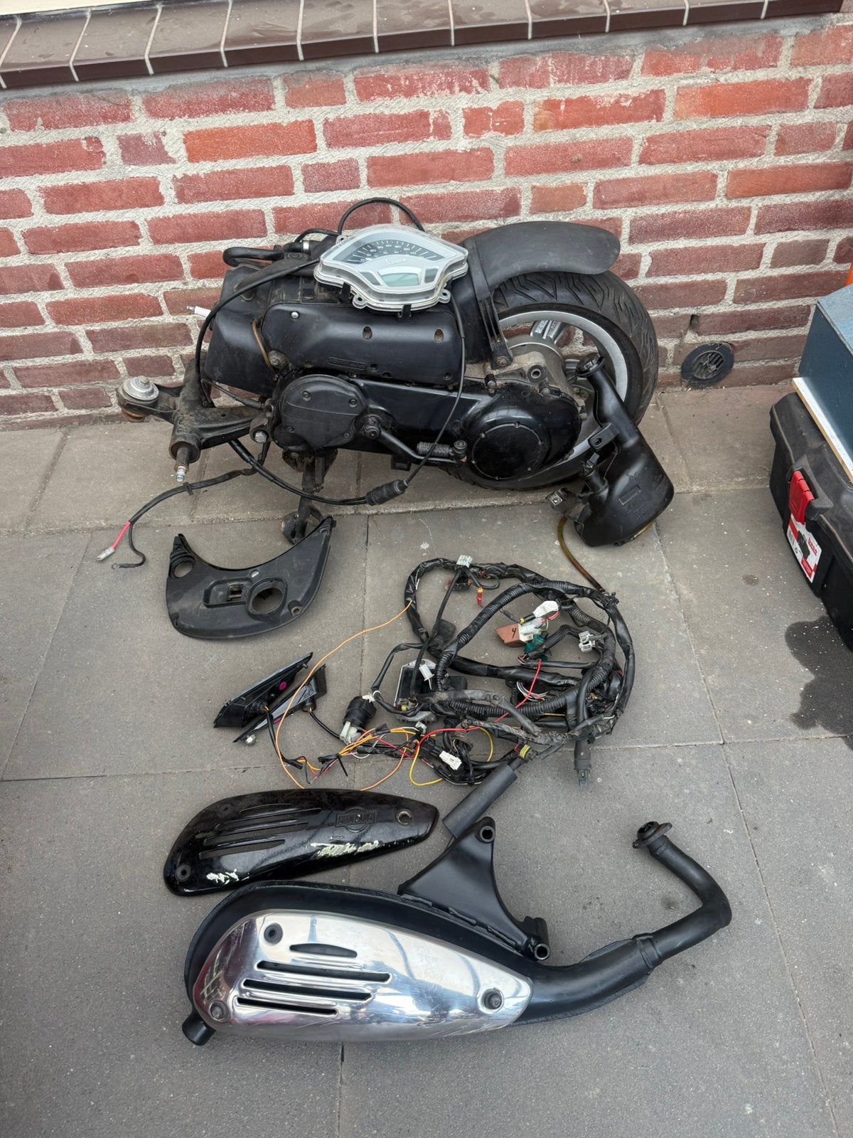 Piaggio vespa sprint / primavera 2t motorblok conversiekit, Ophalen, Zo goed als nieuw, Blok, Piaggio