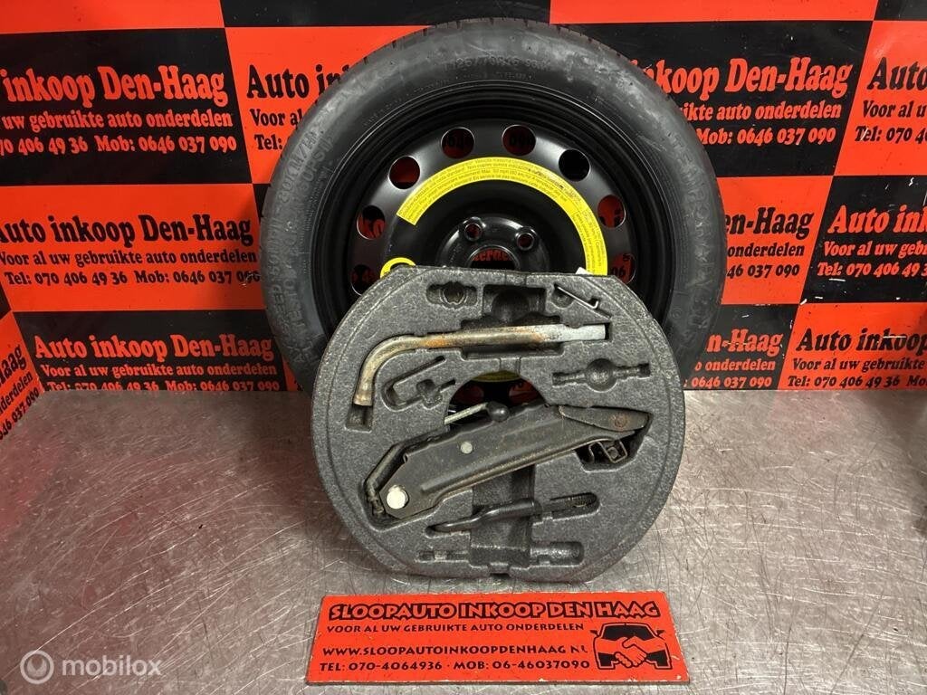 VW Seat Audi | Thuiskomer + Krikset | 5x112 | T125/70/R16 |, Gebruikt, Volkswagen, Ophalen of Verzenden