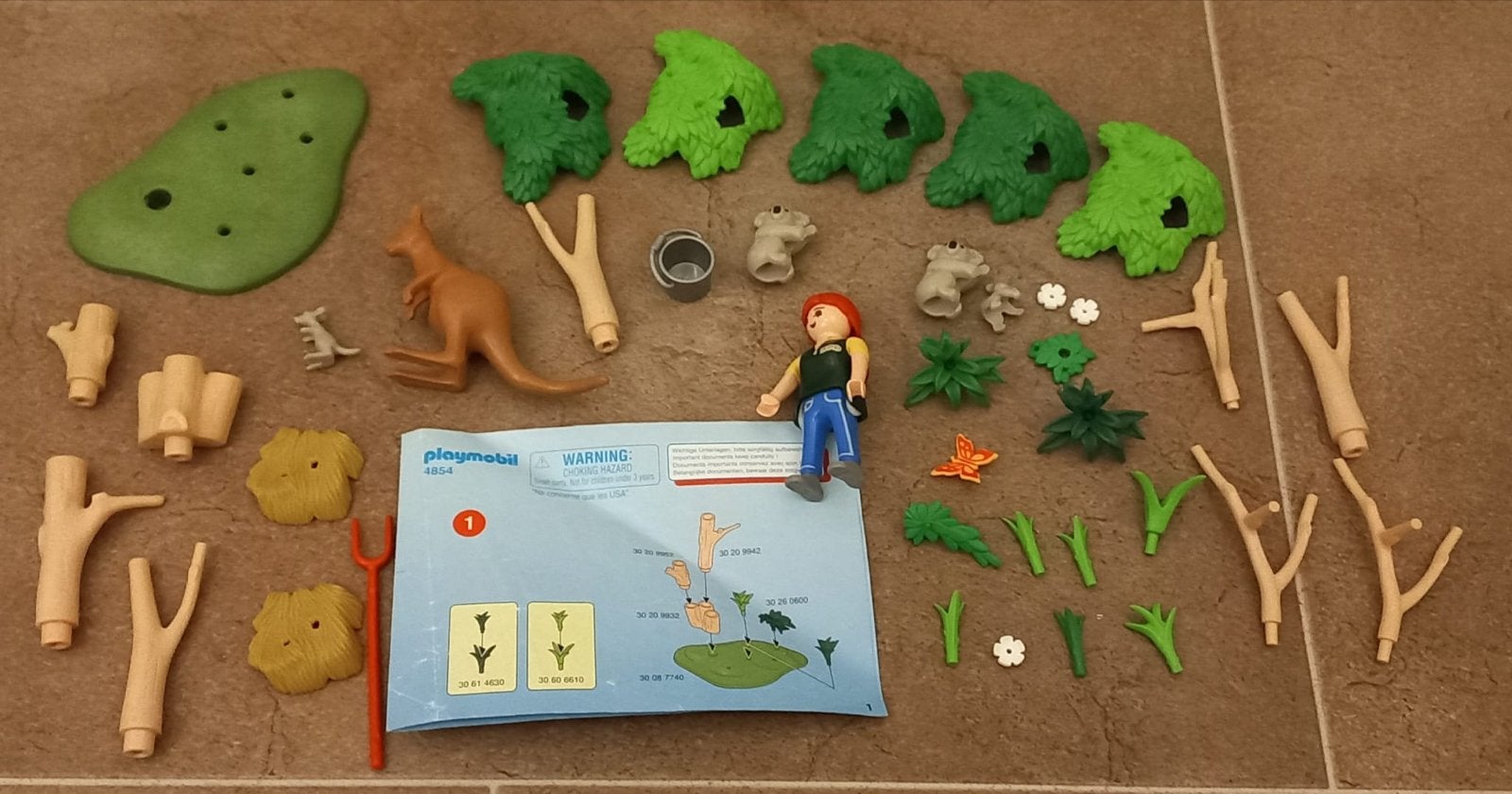 Playmobil 4854 Kangoeroes met baby en verzorger, Verzenden, Zo goed als nieuw, Jongen of Meisje