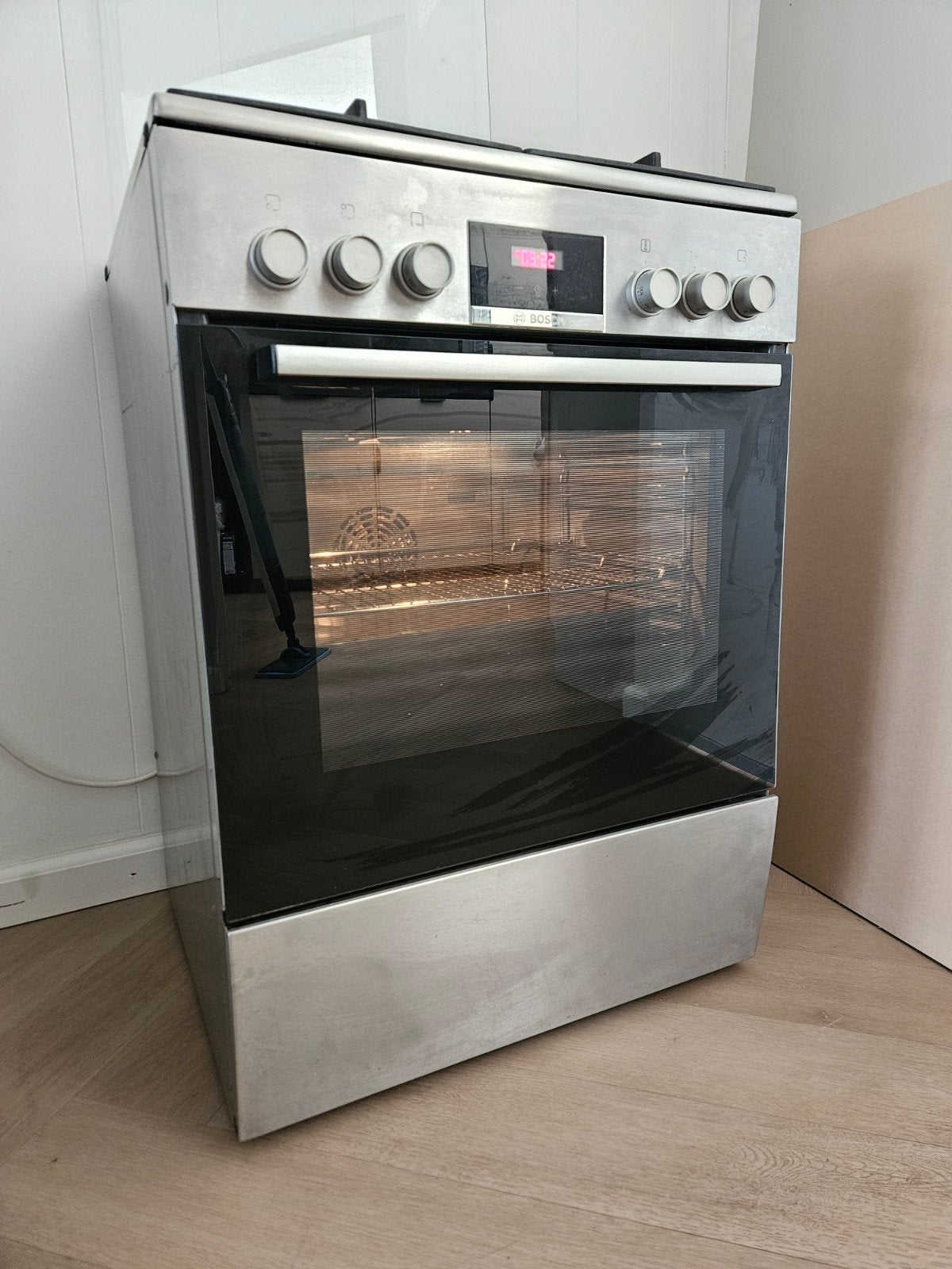 Bosch Gasfornuis 60cm met Oven - Veel Opties, Witgoed en Apparatuur, Fornuizen, Ophalen, Gebruikt, Grill, 4 kookzones