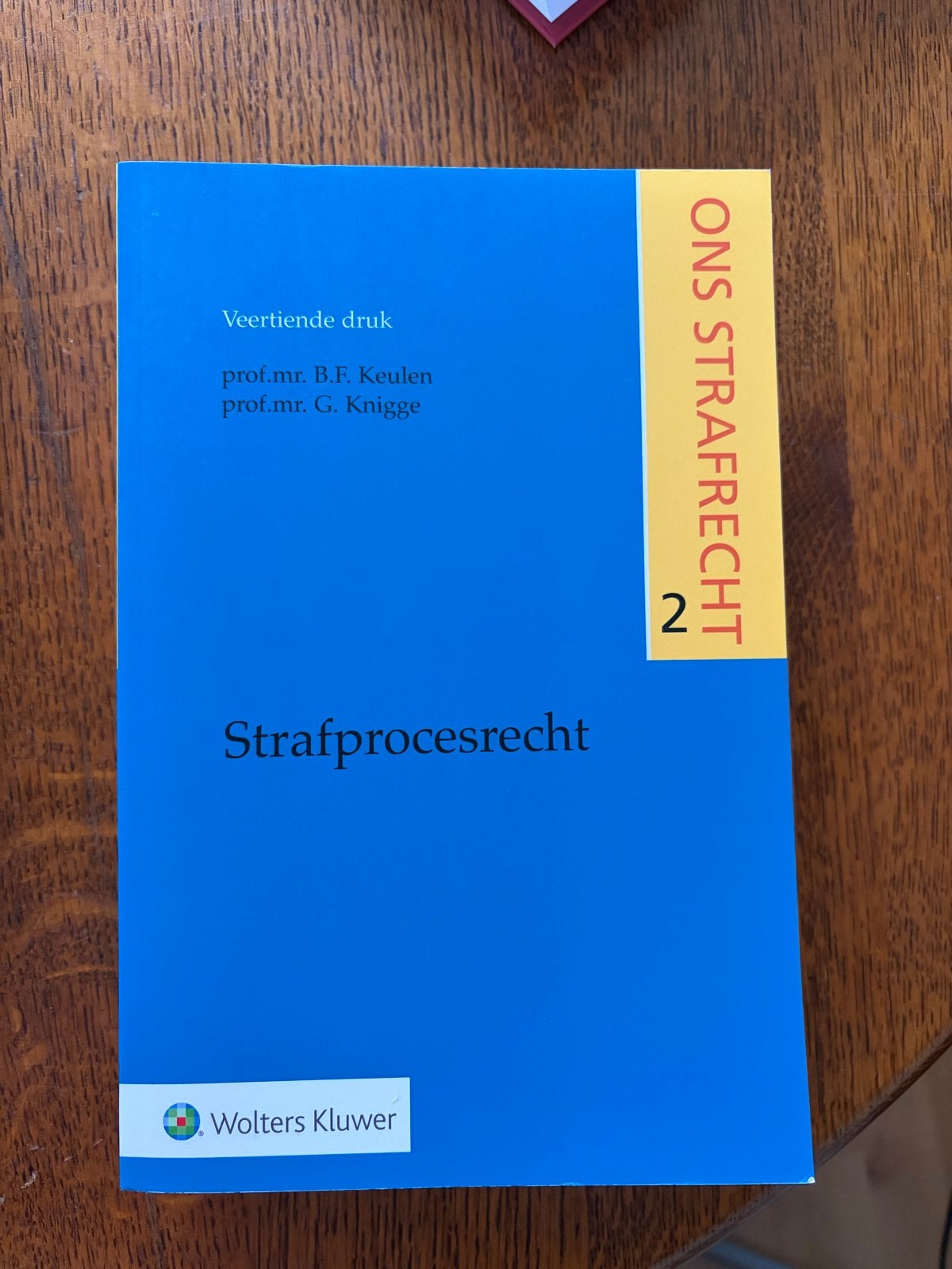 Ons Strafrecht 2: Strafprocesrecht - 14e druk, Ophalen of Verzenden, Gamma, Zo goed als nieuw, WO