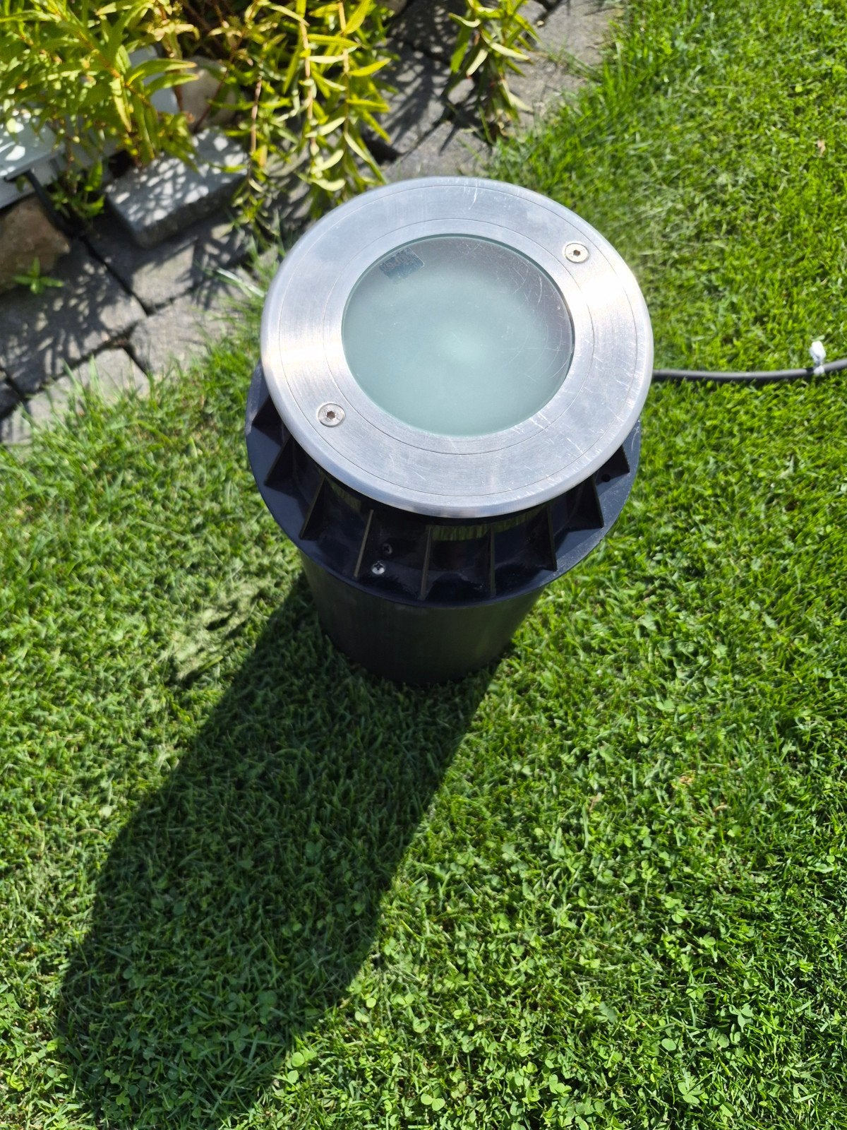 Inbouw grondspot voor buiten, waterbestendig, Ophalen, Minder dan 50 watt, Overige typen, Rvs