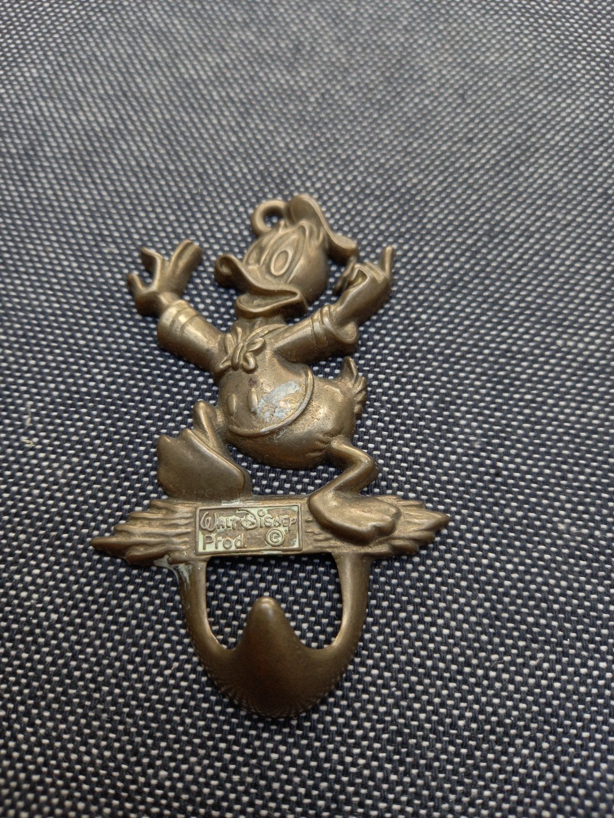 Vintage Donald Duck kapstokhaak jaren '60., Verzamelen, Ophalen of Verzenden, Donald Duck, Gebruikt, Beeldje of Figuurtje