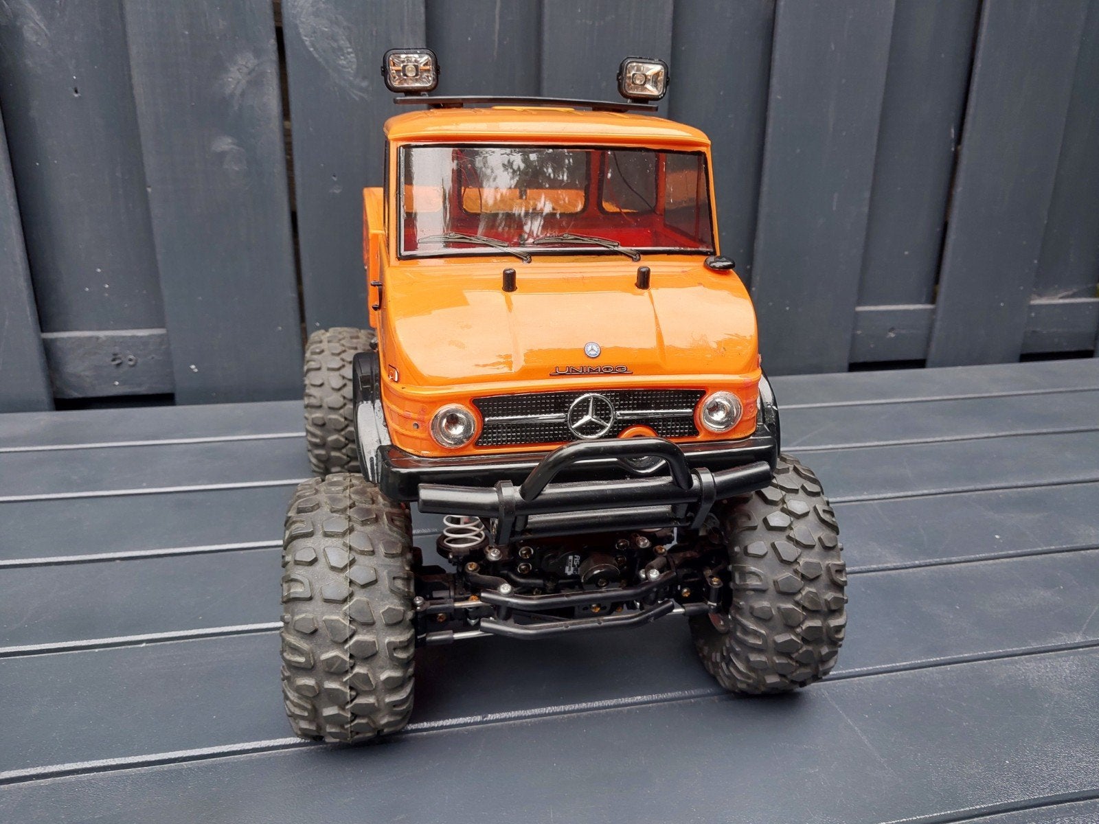 Tamiya CR-01 CR01 58414 Mercedes-Benz Unimog 406 4x4 Crawler, Ophalen, Auto offroad