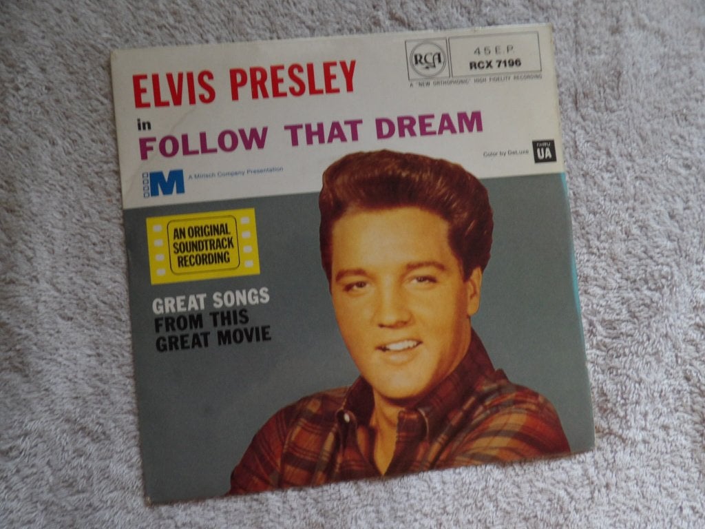 EP : Elvis Presley -  FOLLOW THAT DREAM  ( re ) uk, Beschermende buitenhoes, Gebruikt, Ophalen of Verzenden, Pop