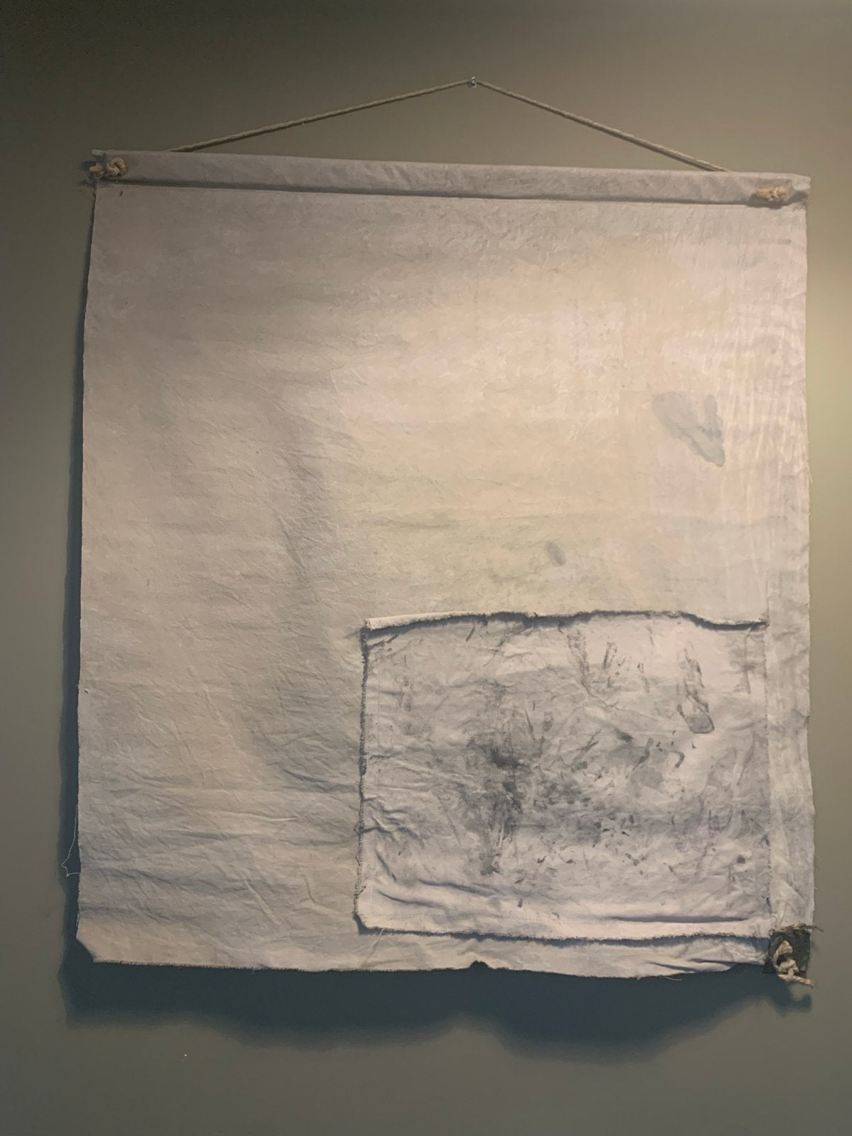 Uniek Kalkverfdoek - Handgemaakt Kunstwerk, Ophalen