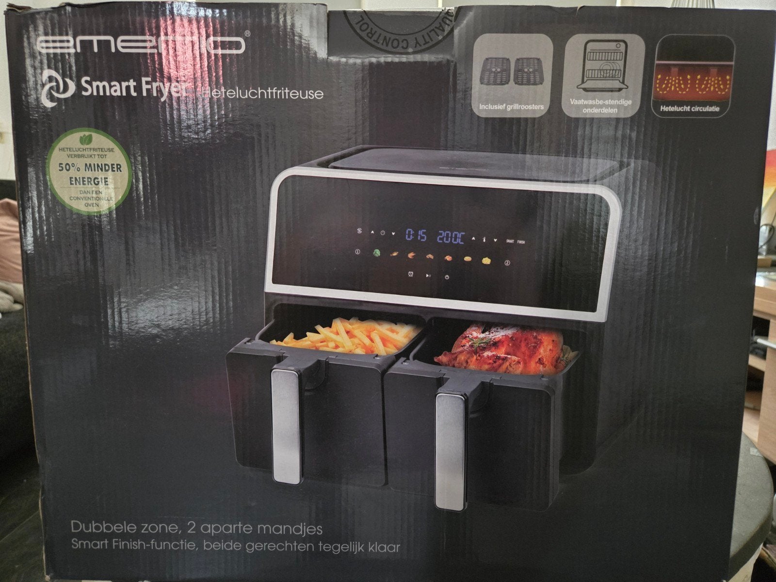 emerio air fryer, Witgoed en Apparatuur, Ophalen, Nieuw, Airfryer