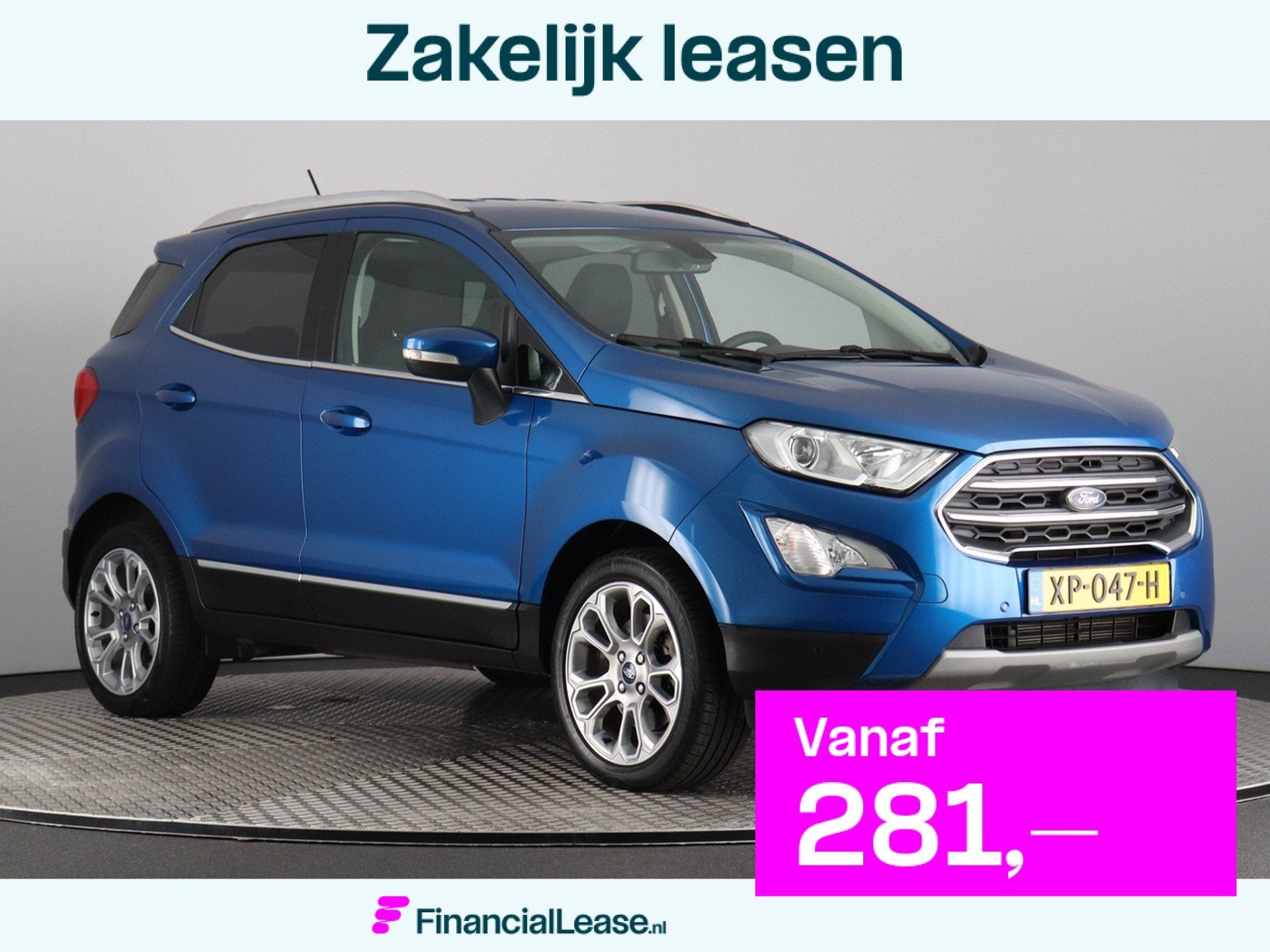 Ford EcoSport 1.0 EcoBoost Titanium (Afn. Trekhaak / Camera, Gebruikt, Euro 6, Ecosport, Blauw
