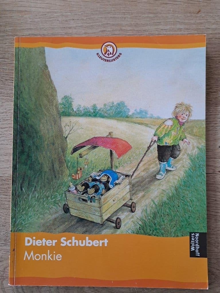 MONKIE. DIETER SCHUBERT. ZONDER TEKST., Ophalen of Verzenden, Gelezen, Dieter Schubert., Prentenboek