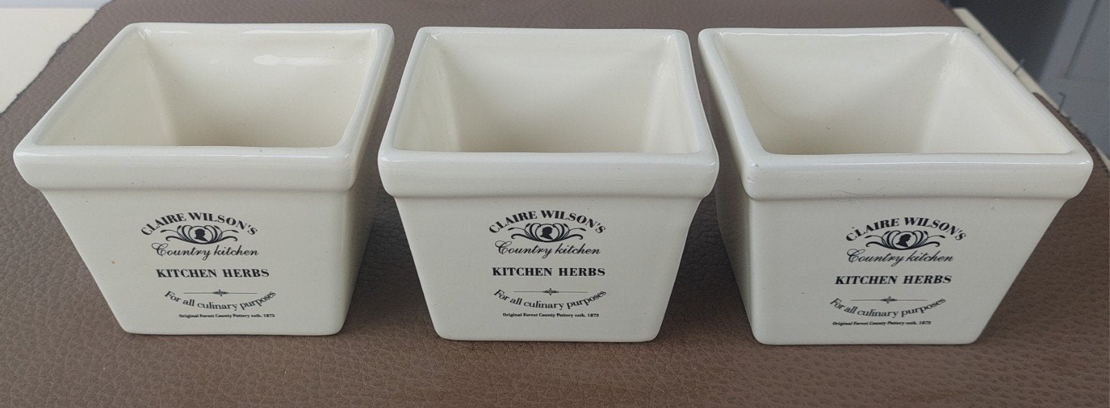 claire Wilson country kitchen kruidenpotjes, Ophalen of Verzenden, Nieuw, Glas, Overige stijlen