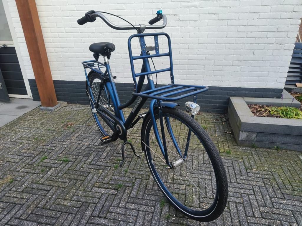 Sparta Pick-up Damesfiets - Blauw, Zo goed als nieuw, Ophalen, Terugtraprem, Sparta, 53 tot 56 cm