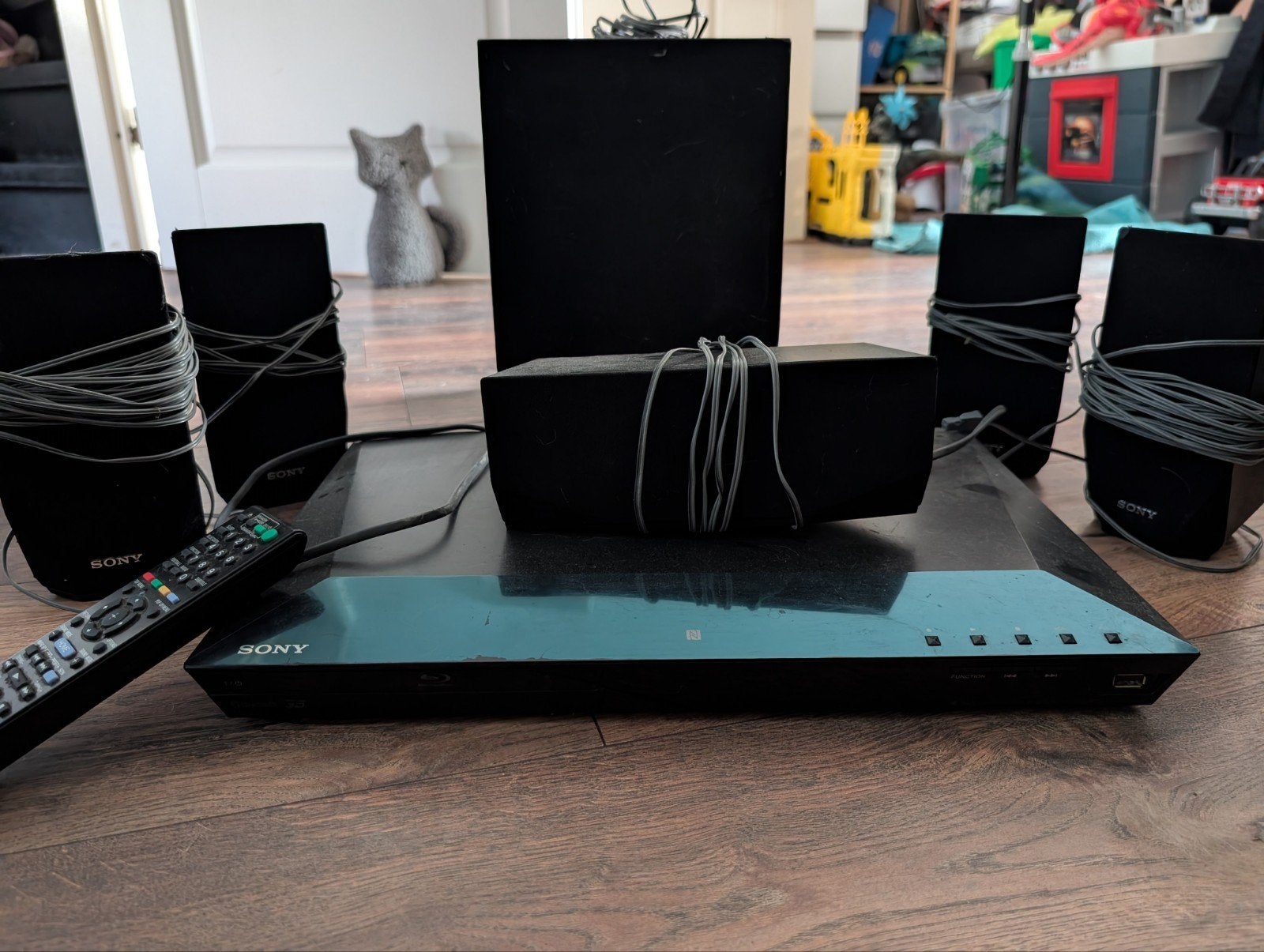 Sony surround set, +blueray speler, Ophalen, Blu-ray-speler, 70 watt of meer, Zo goed als nieuw