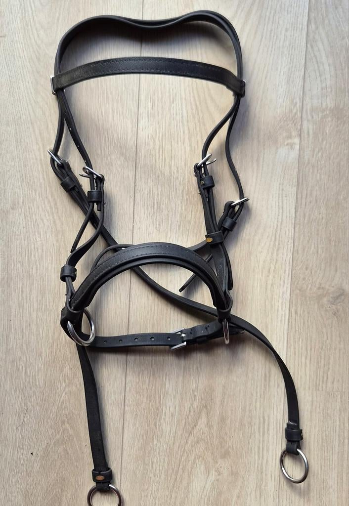 Nylon bitloos sidepull, kaak gekruist hoofdstel maat cob, Dieren en Toebehoren, Ophalen of Verzenden, Gebruikt