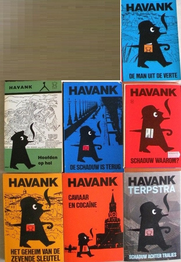 Havank. 8 Boeken., Boeken, Detectives, Ophalen of Verzenden, Zo goed als nieuw