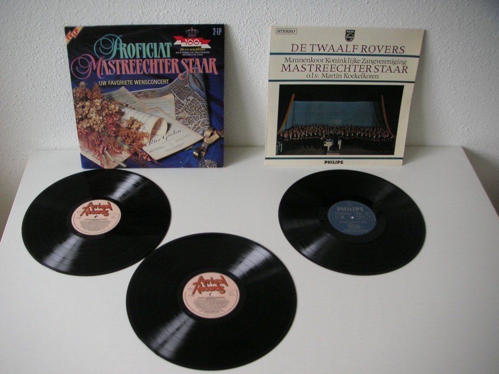 LP's Mastreechter Staar Proficiat (2 LP’s) +Twaalf Rovers, Ophalen, Gebruikt, 12 inch