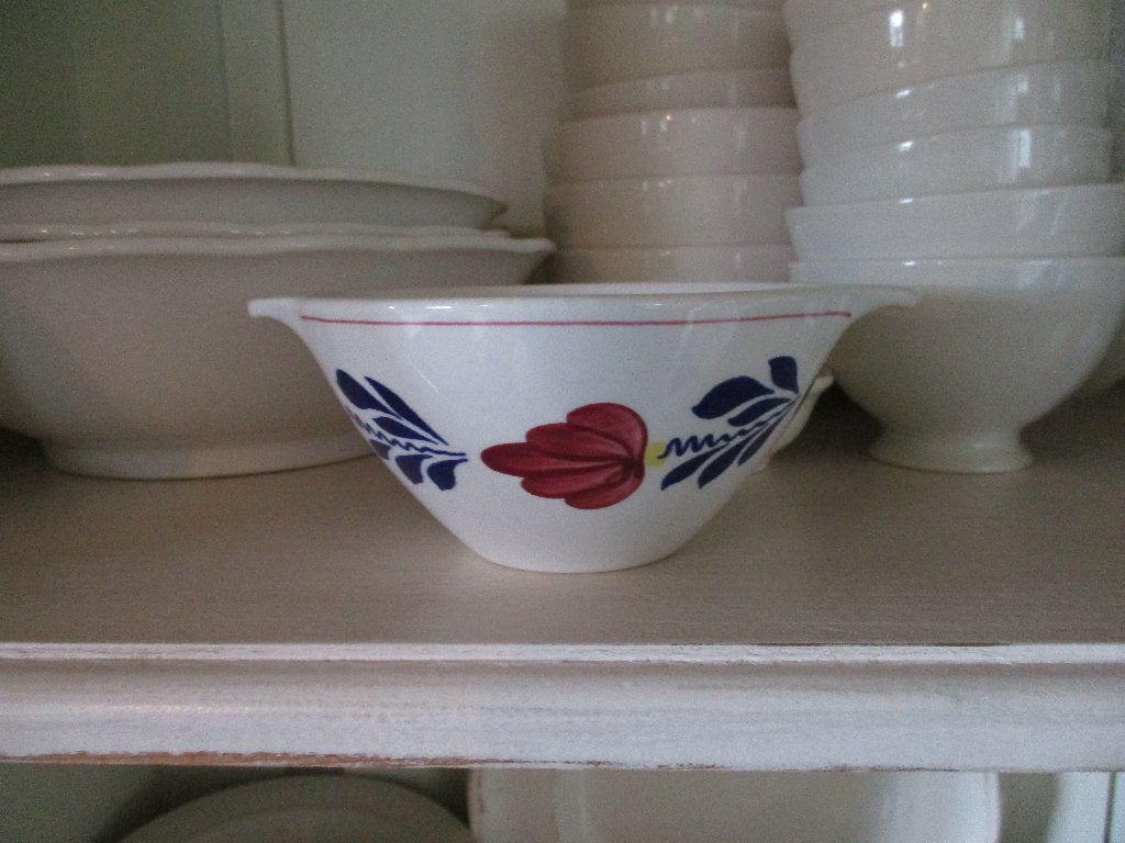 Boerenbont soepkop (schaaltje met twee oren), Ophalen of Verzenden, Zo goed als nieuw, Aardewerk, Schaal of Schalen