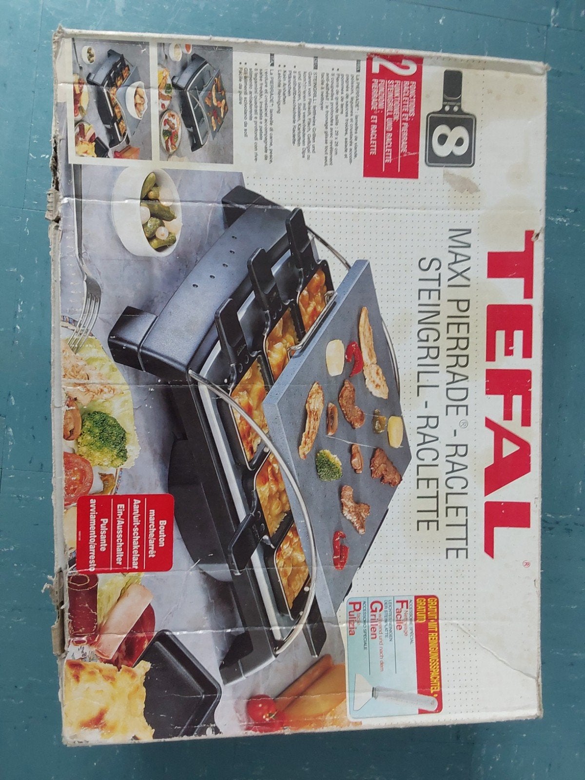 Tefal Maxi Pierrade Raclette Grill - 8 personen, Witgoed en Apparatuur, Onderdelen en Toebehoren, Ophalen of Verzenden