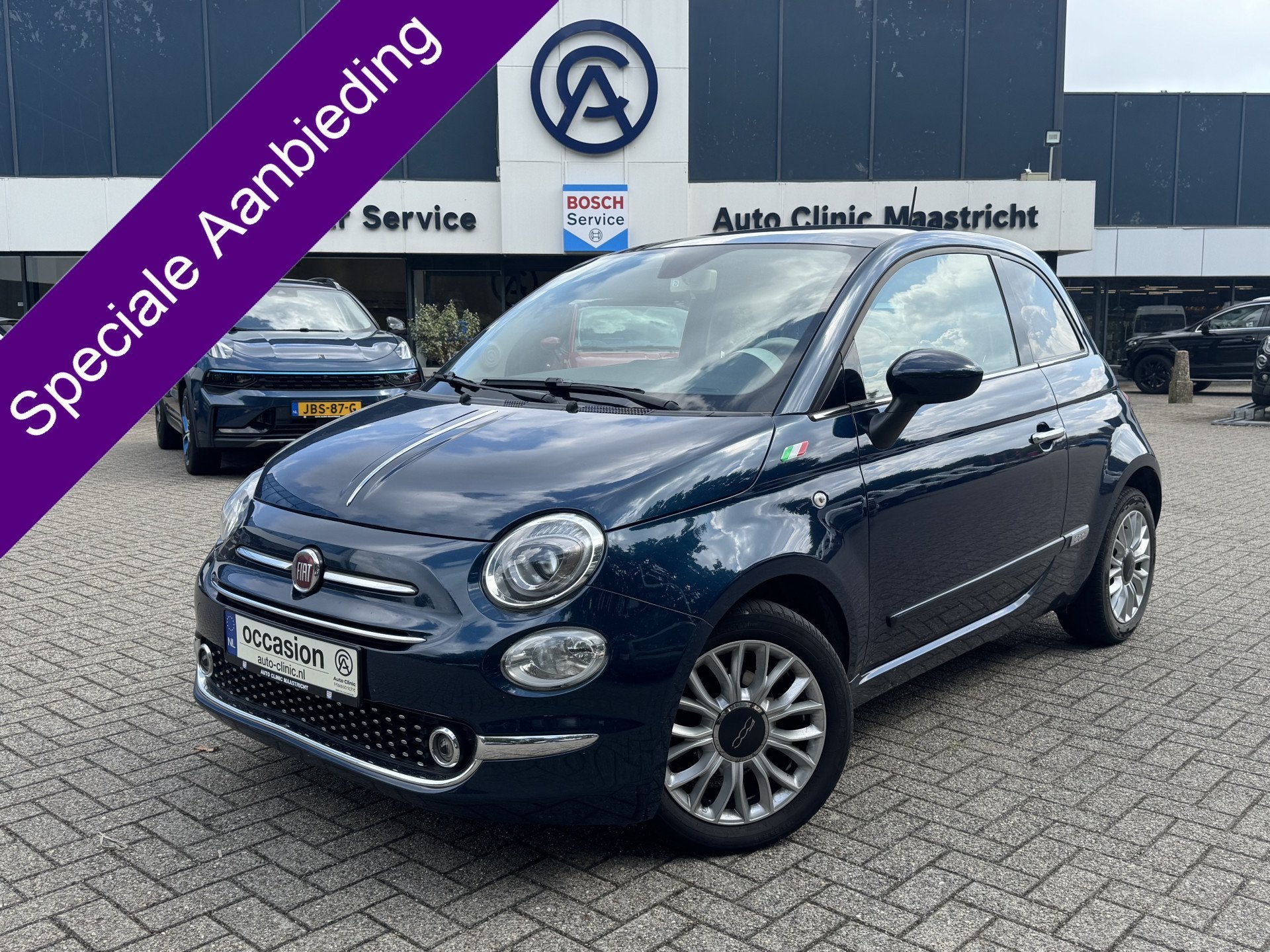 Fiat 500 1.2 Lounge * MEENEEMPRIJS * (bj 2019), Voorwielaandrijving, Stof, Gebruikt, 4 cilinders