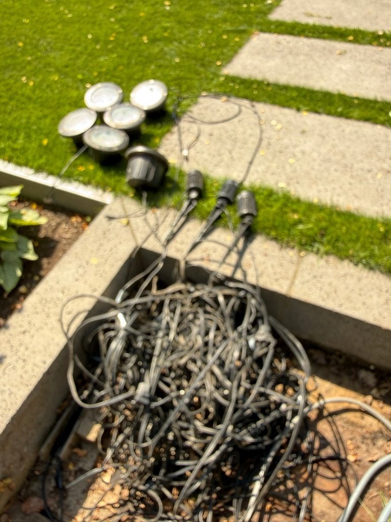 grondspots met kabels, Ophalen, Gebruikt, Netvoeding, Minder dan 50 watt