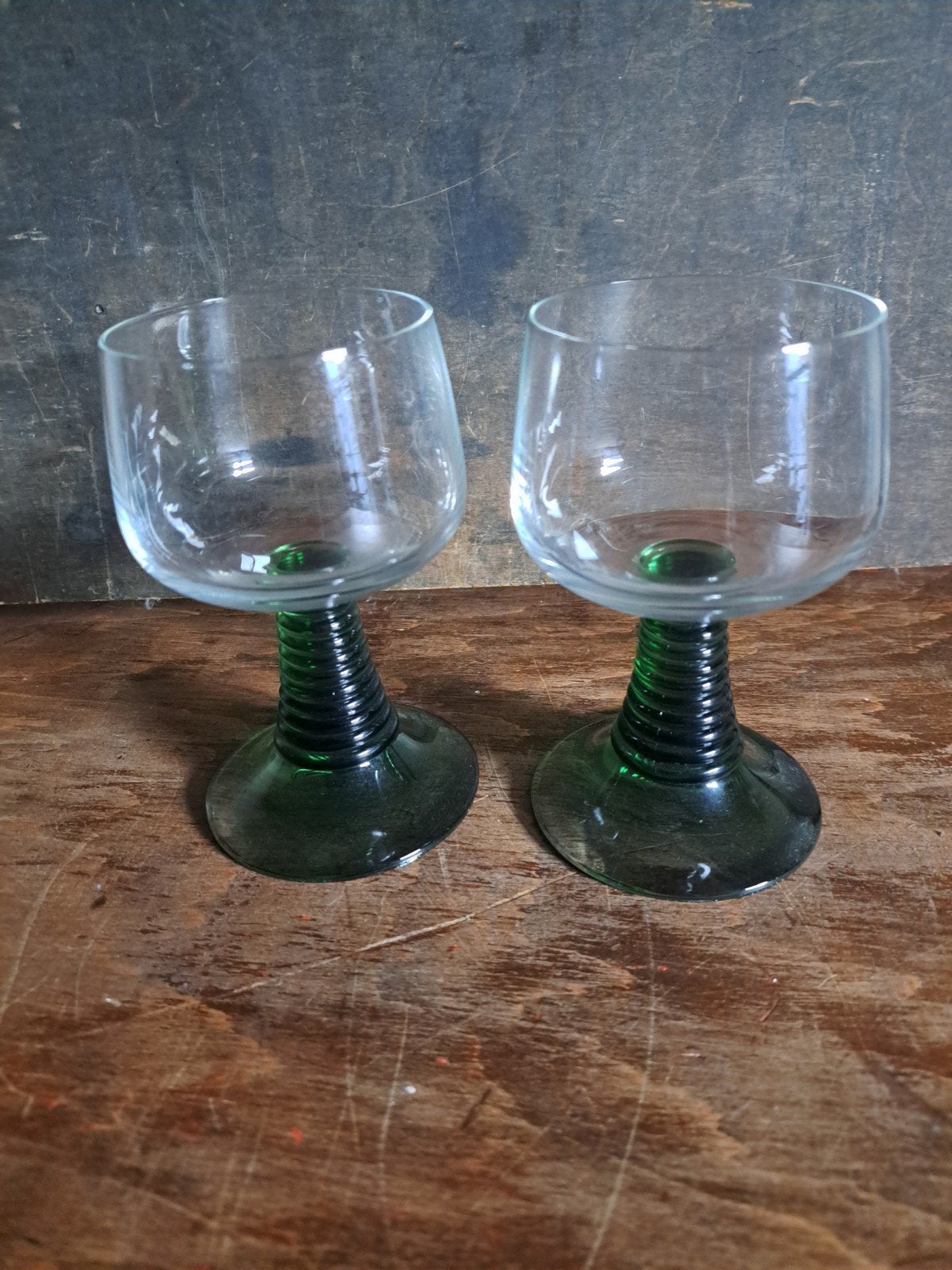 2 vintage wijnglazen,glas,wijn, Ophalen of Verzenden, Zo goed als nieuw, X, X