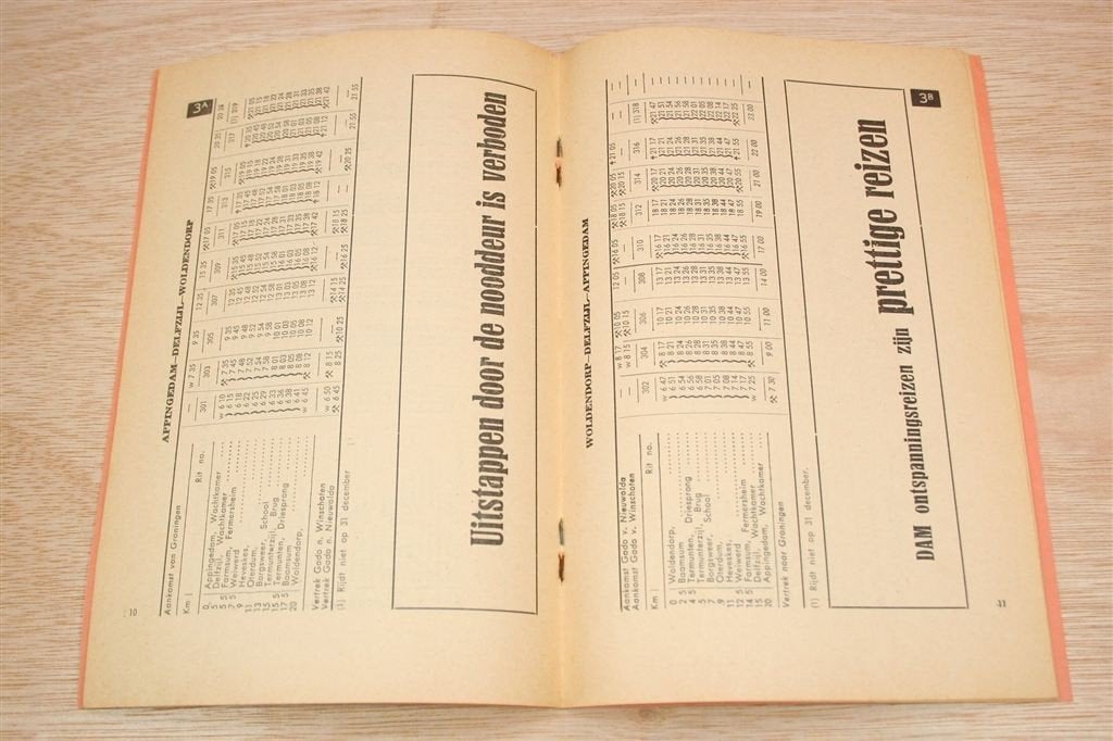 Dienstregeling 31 Mei 1970 — Damster Auto Maatschappij, Ophalen of Verzenden, Gelezen