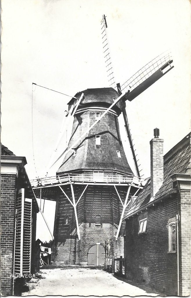 Wolvega-Molen en Oudheidskamer, Ophalen of Verzenden, 1940 tot 1960, Gelopen, Friesland