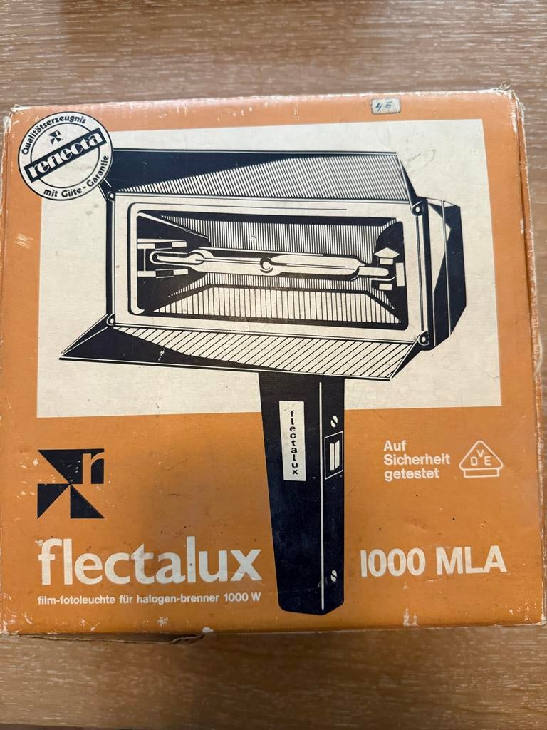 Flectalux 1000 MLA Film-fotolamp Halogeen 1000W, Ophalen of Verzenden, Gebruikt, Overige typen