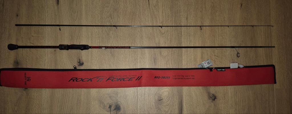 Hearty Rise Rock N Force II - 214 cm/ 1.5-14 Gram, Watersport en Boten, Ophalen of Verzenden, Nieuw, Werphengel