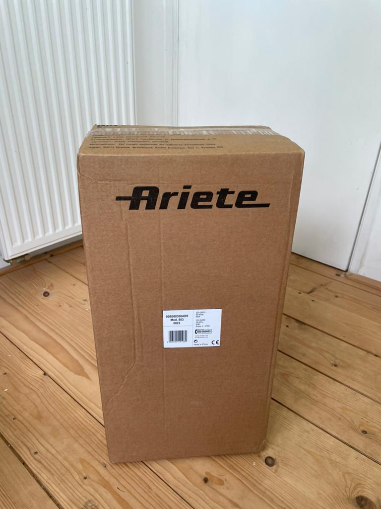 Gloednieuwe Ariete airco, Minder dan 60 m³, Ventileren, Nieuw, 3 snelheden of meer