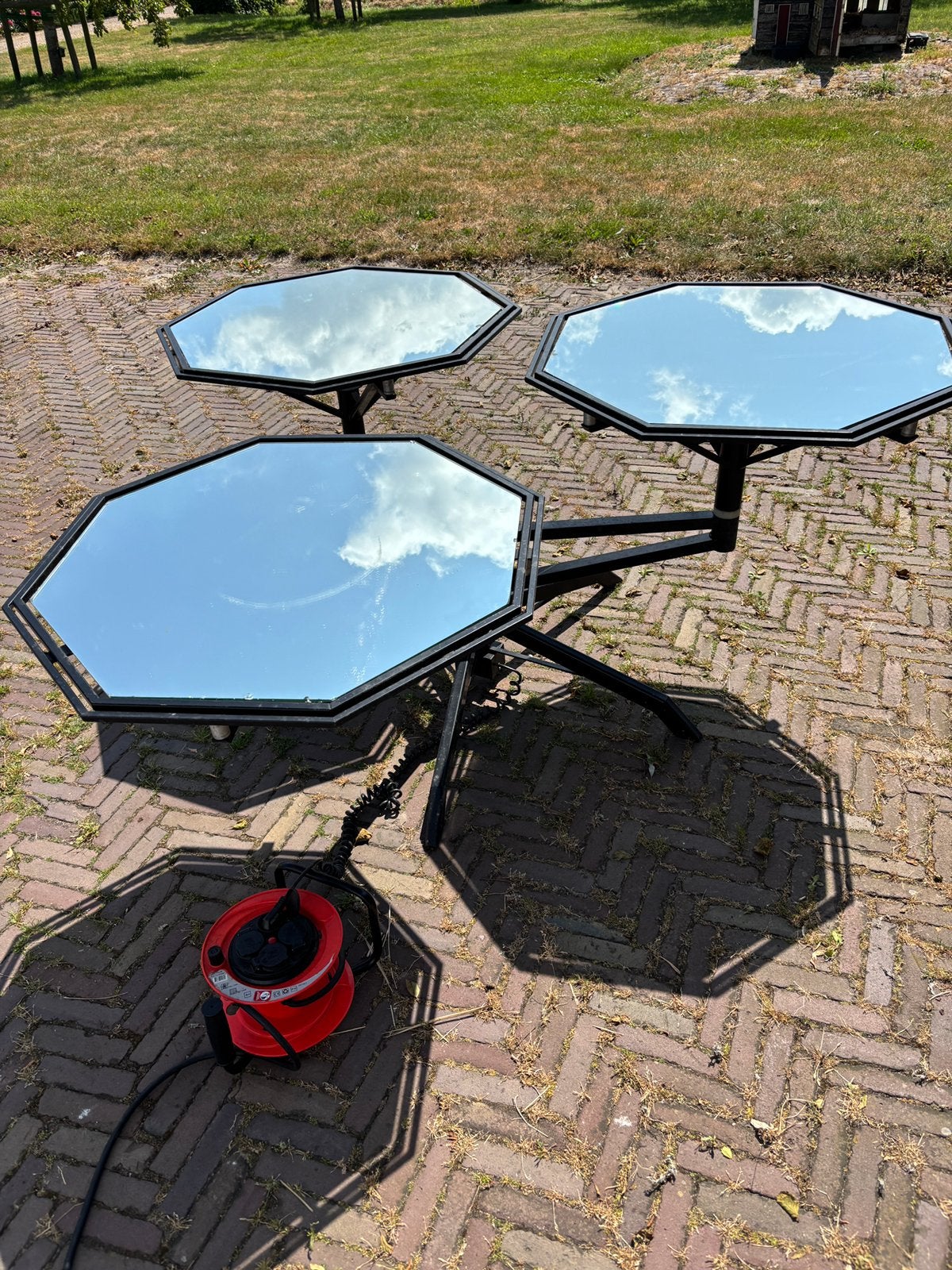 Roterende spiegeldisplay / productpresentatie, Ophalen, Gebruikt
