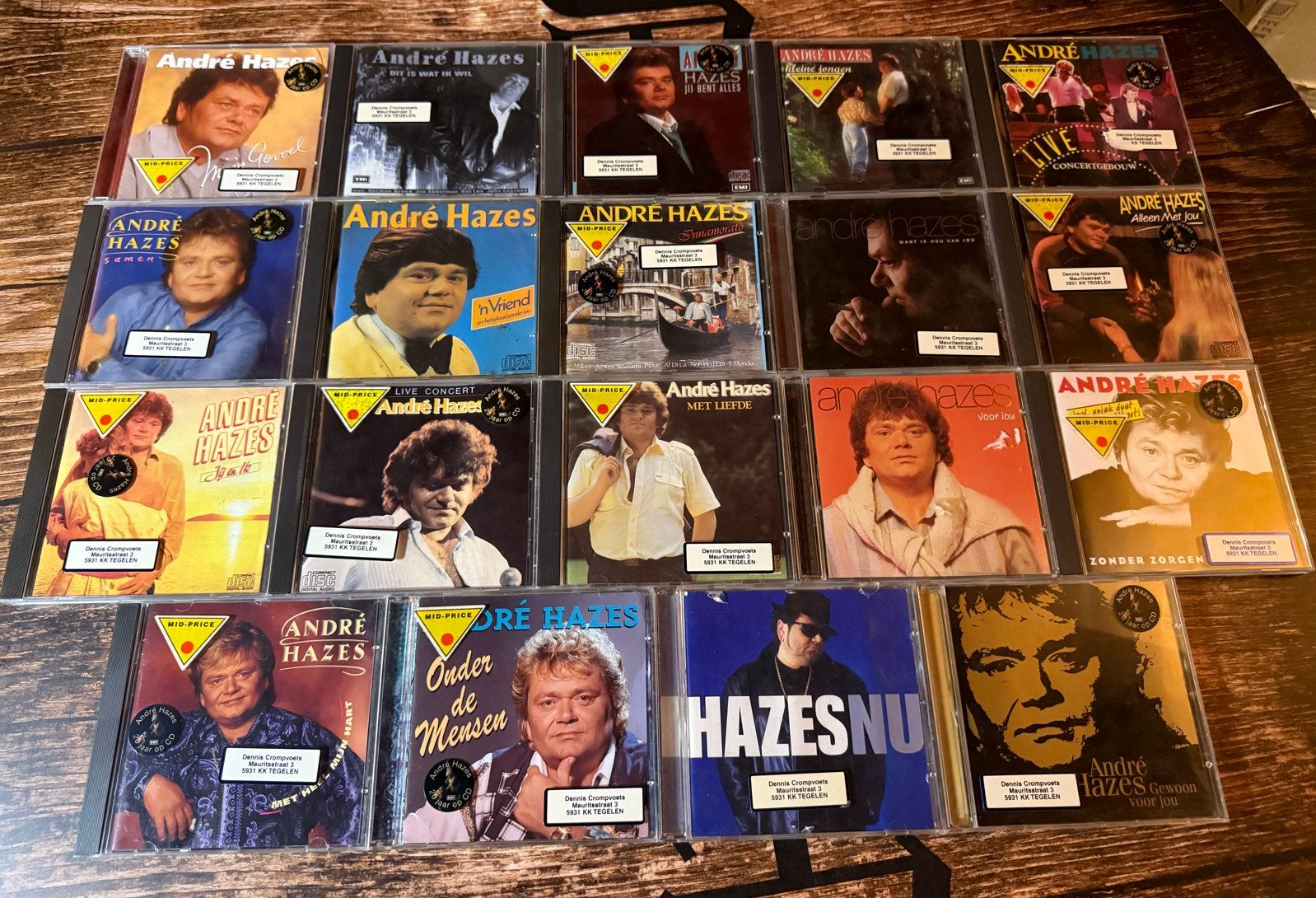 Unieke partij André Hazes CD's, Ophalen of Verzenden, Gebruikt, Levenslied of Smartlap, Album