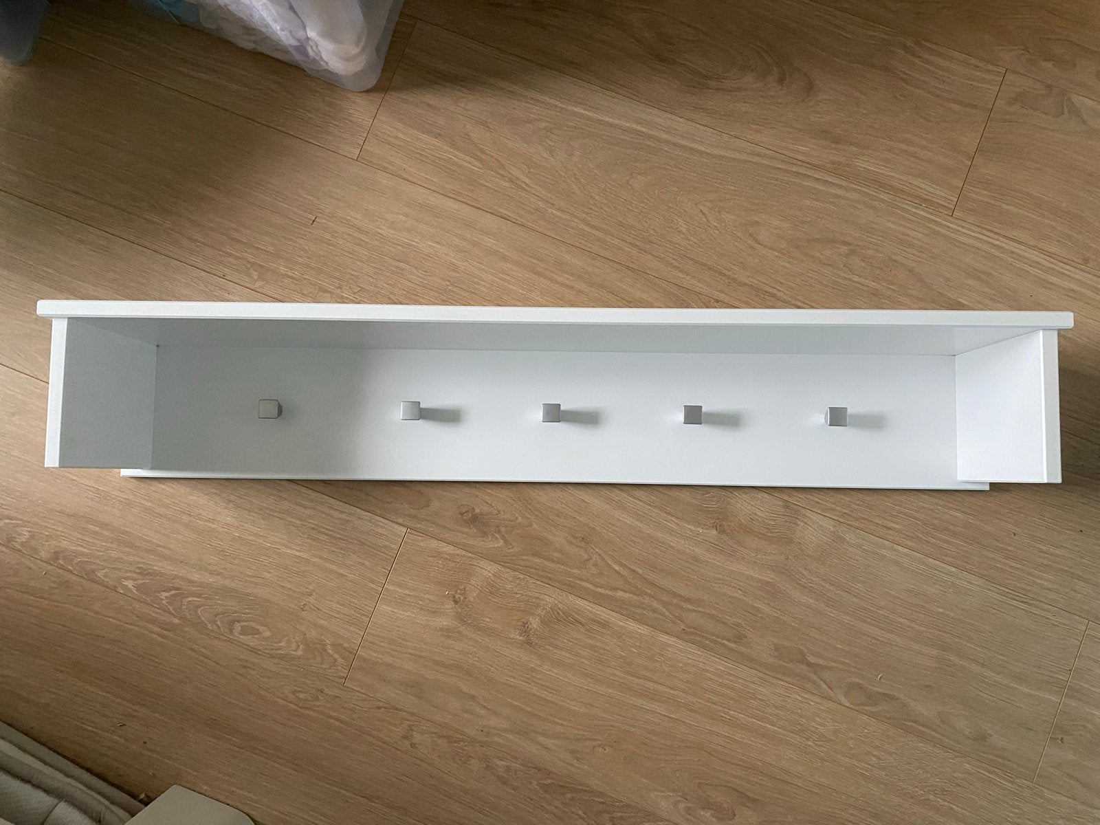 Witte wandkapstok met 5 haken - Bopita, Gebruikt, Minder dan 100 cm, Hout, Ophalen